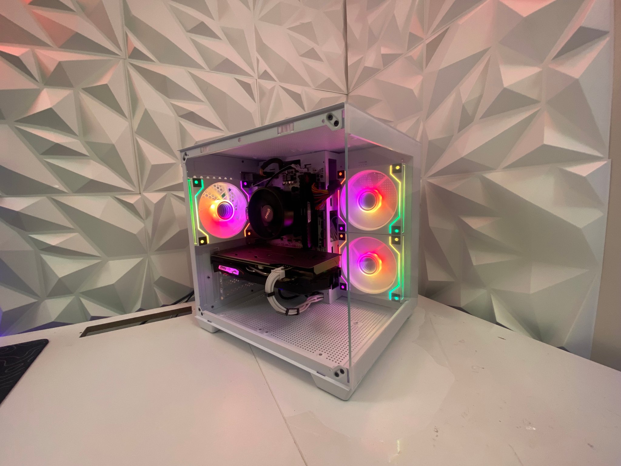 🎅🎅 White Elite Build – Ryzen 5 2600 + GTX 1660 Ti 6GB | 1080p High FPS Ready