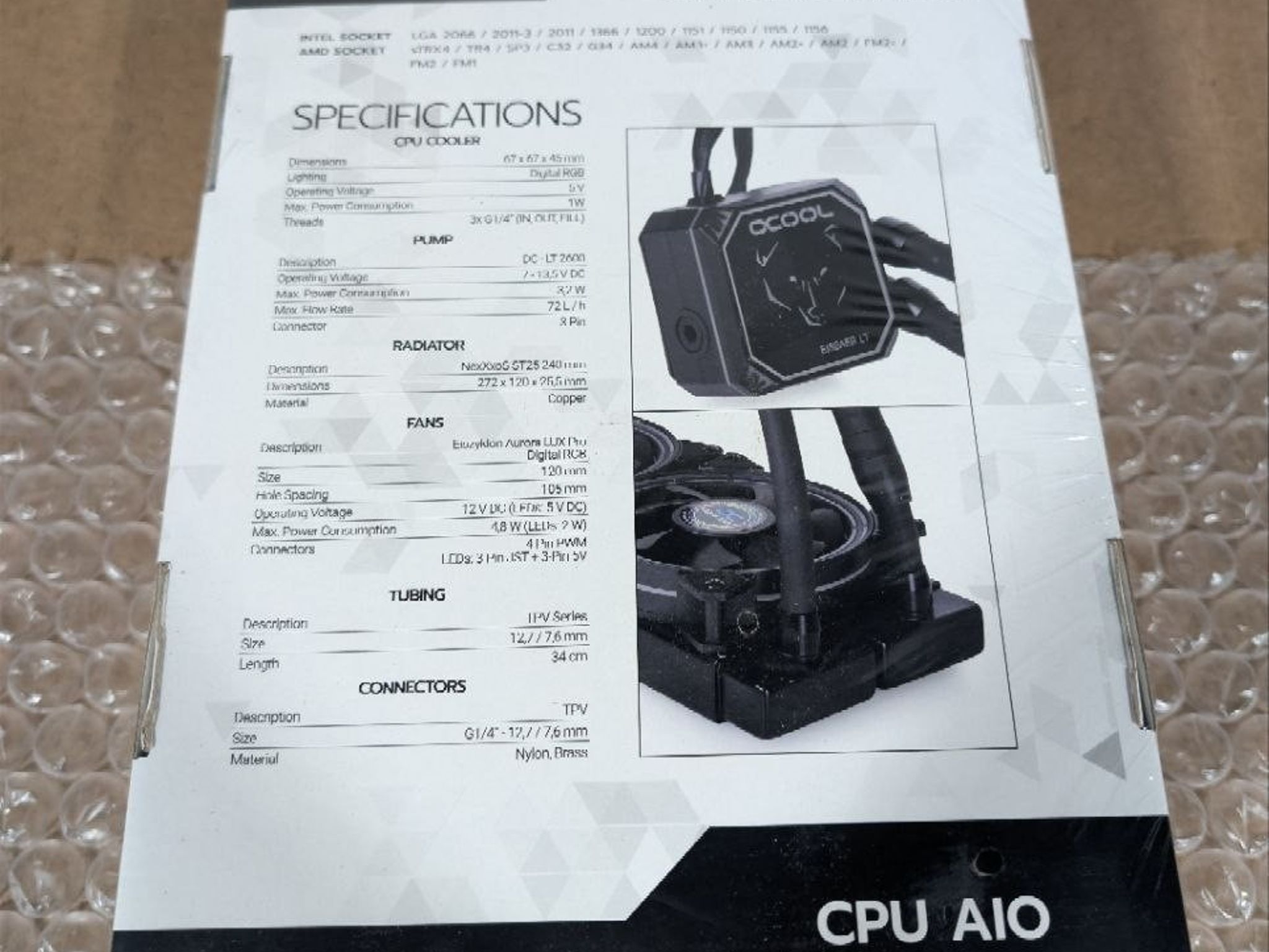 Alphacool Eisbaer Aurora LT 240mm AIO Digital RGB (11678)