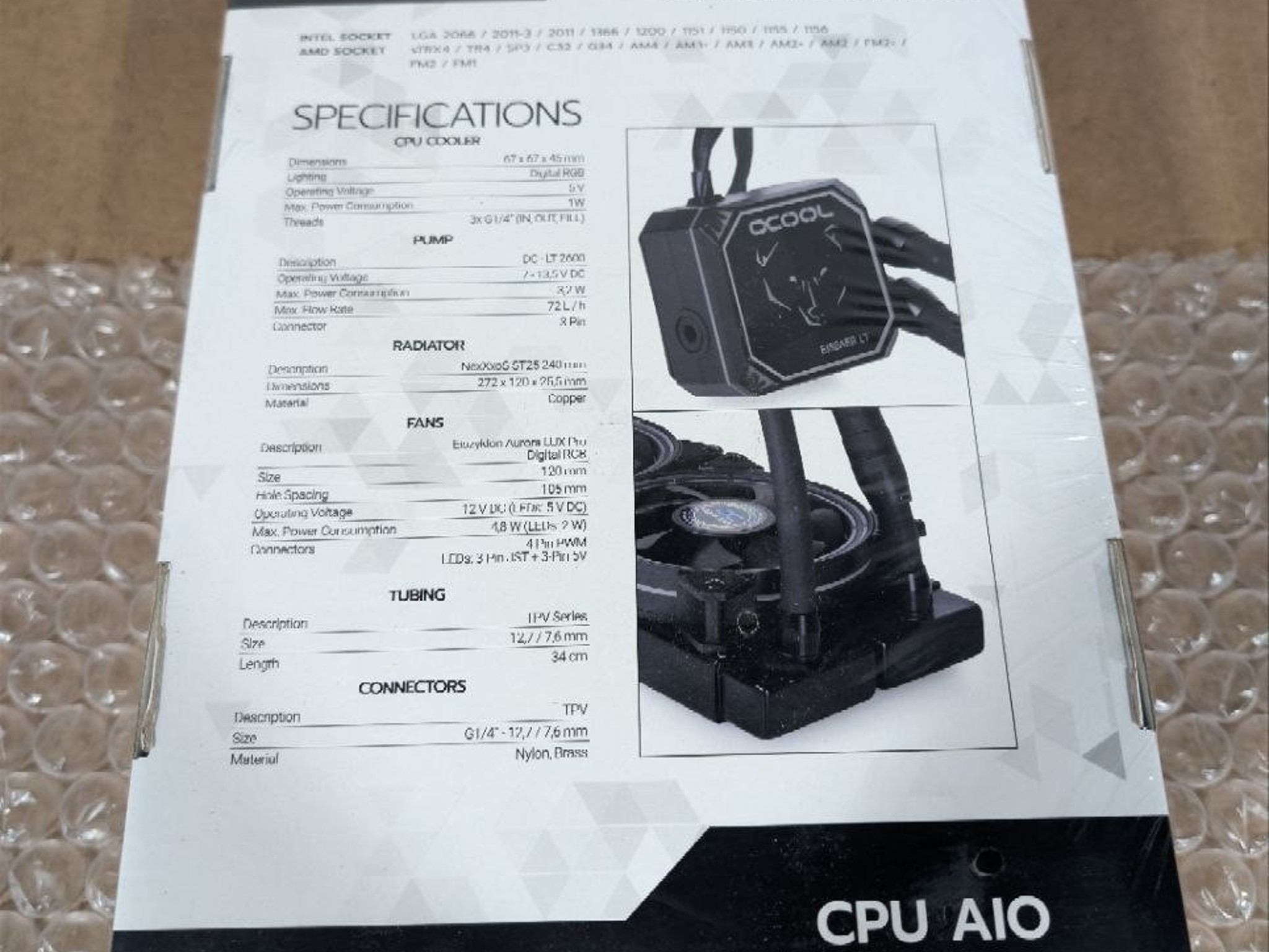 Alphacool Eisbaer Aurora LT 240mm AIO Digital RGB (11678)