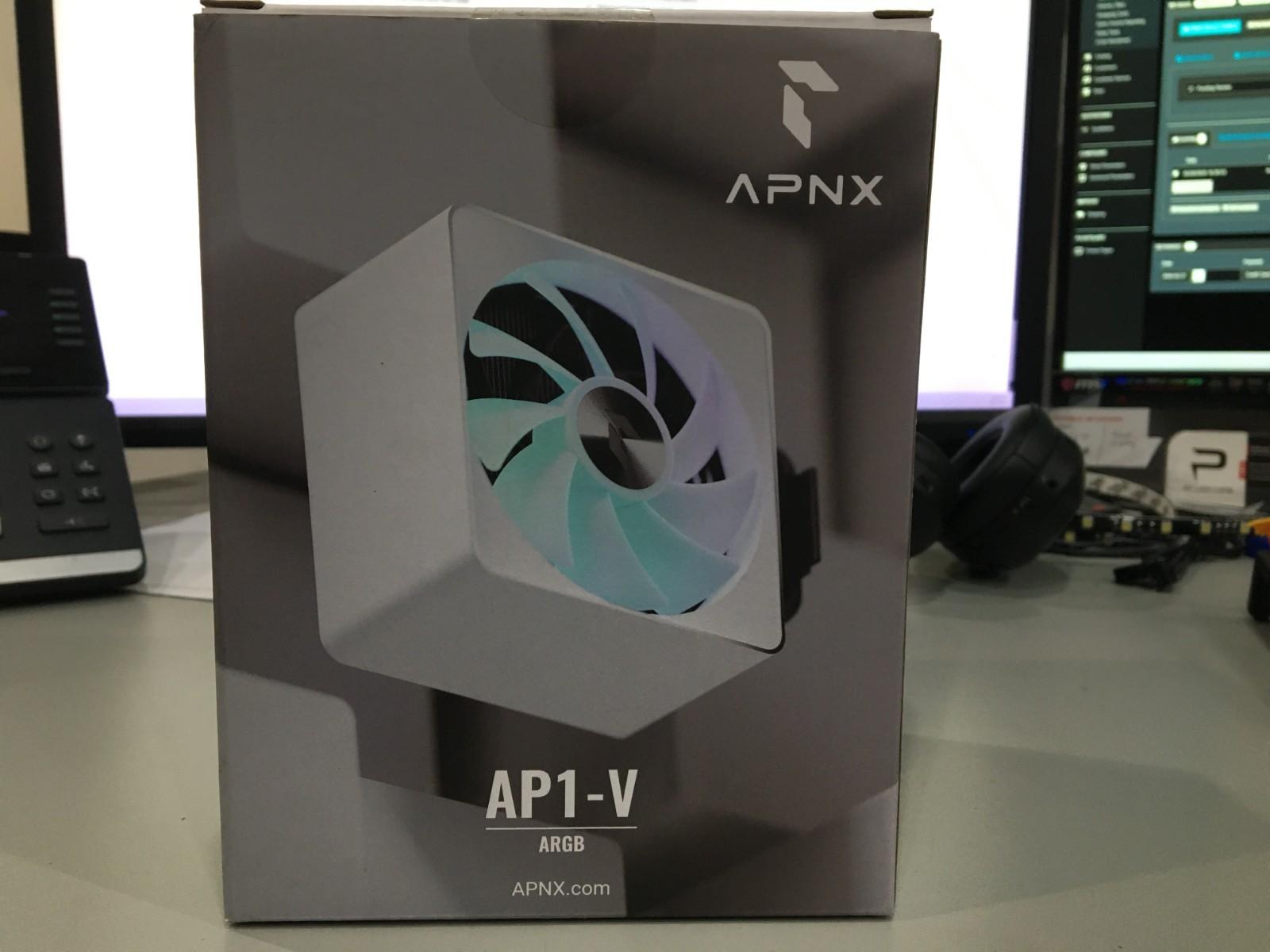 APNX AP1-V ARGB 120mm CPU Air Cooler White LGA1700 AM5 - Open Box Unused