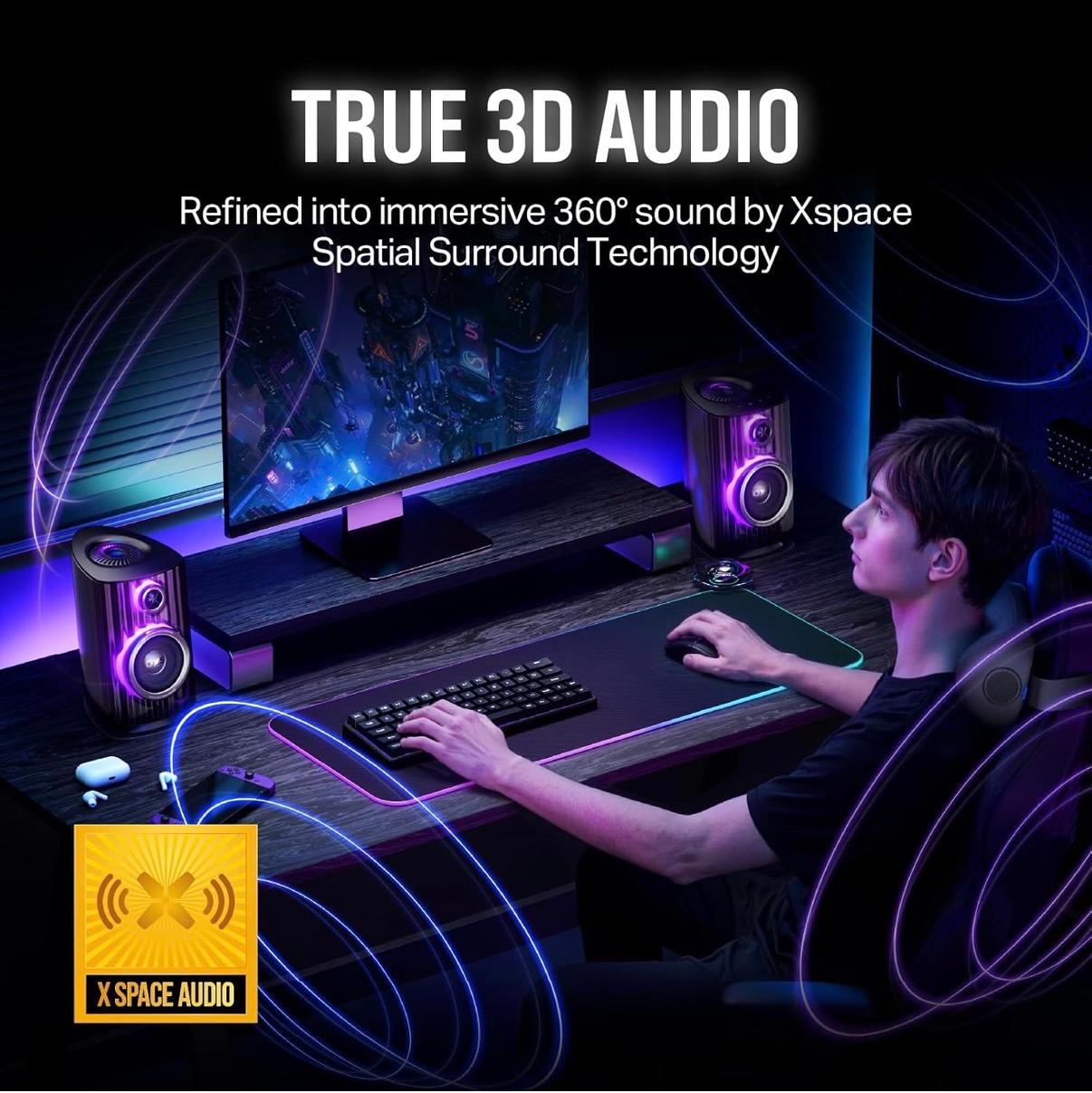 OXS Thunder Duo X Gaming Speaker System with Dolby Atmos, 5.1.2ch