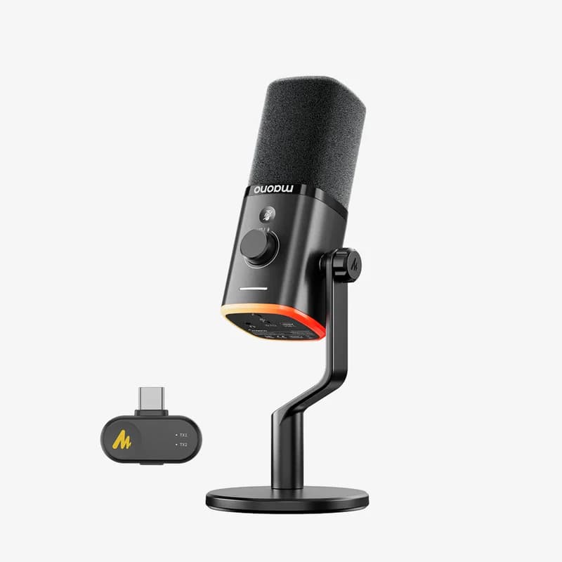 PD100W Wireless & USB Dynamic Microphone