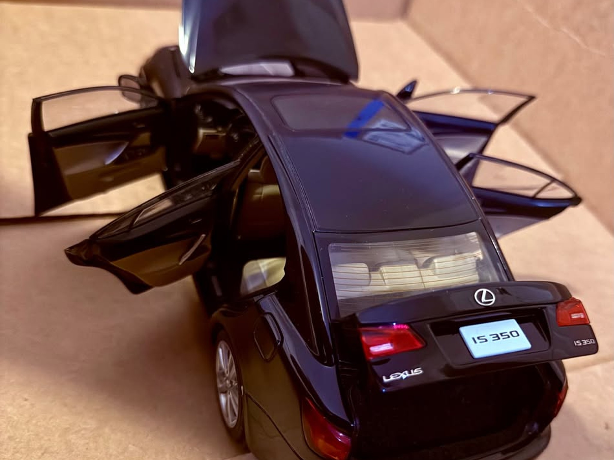 Autoart Performance 1/18 Scale 2006 Lexus IS350 Obsidian Black Model Car