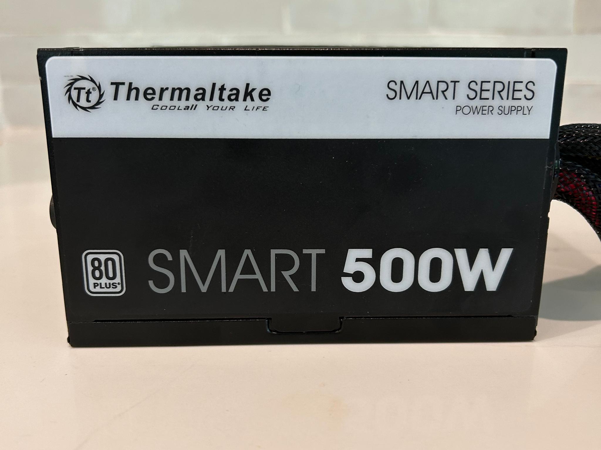 Thermaltake Smart 500W 80+ White Certified PSU, Continuous Power with 120mm Ultra Quiet Cooling Fan