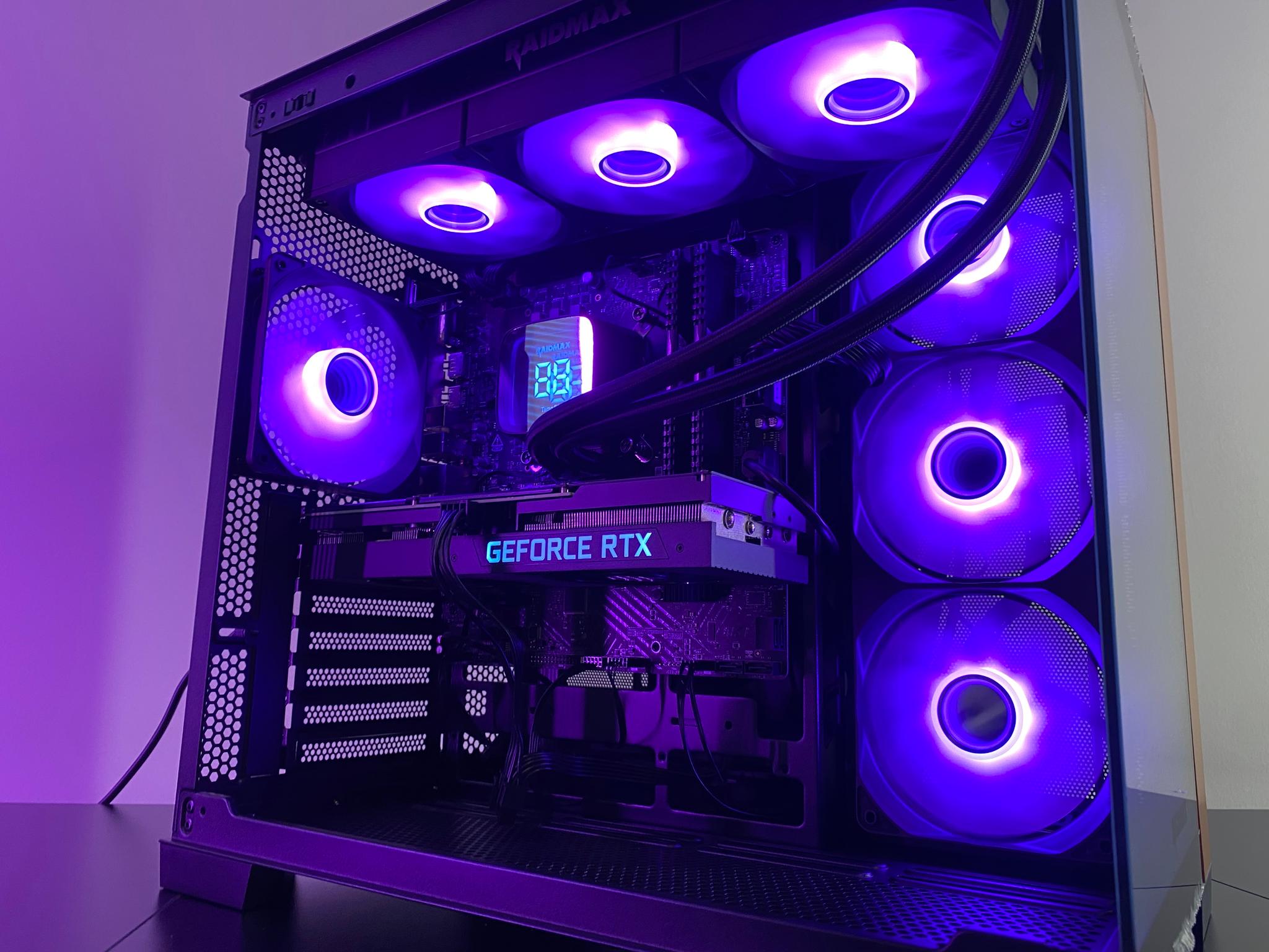 Black RGB Gaming PC | RTX 3070 8GB | Intel Core i7-12700 | 32GB DDR4 | 1TB NVMe SSD | 360mm Liquid C