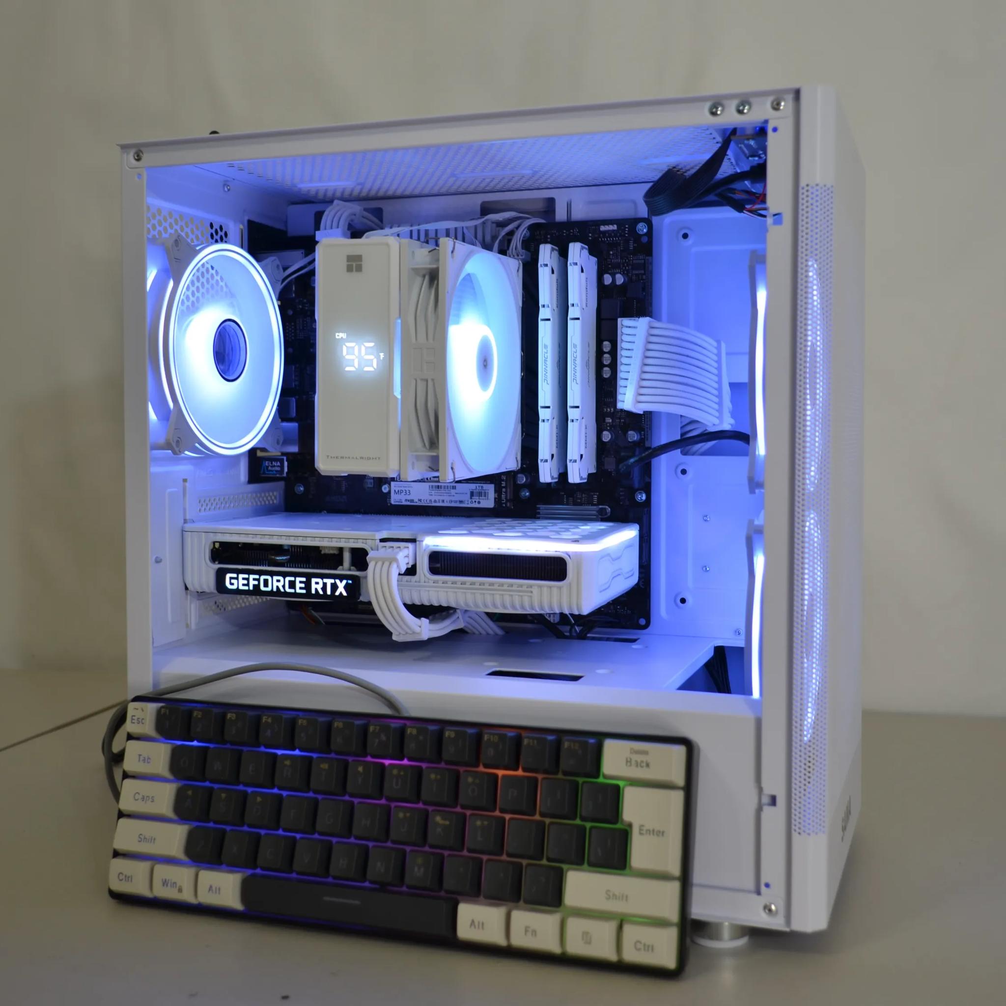 ⚪White Out V3⚪ Free Keyboard!⌨️ - RTX 3060ti | Ryzen 5 5500 | 1tb NVMe | Windows 11 FULLY ACTIVATED