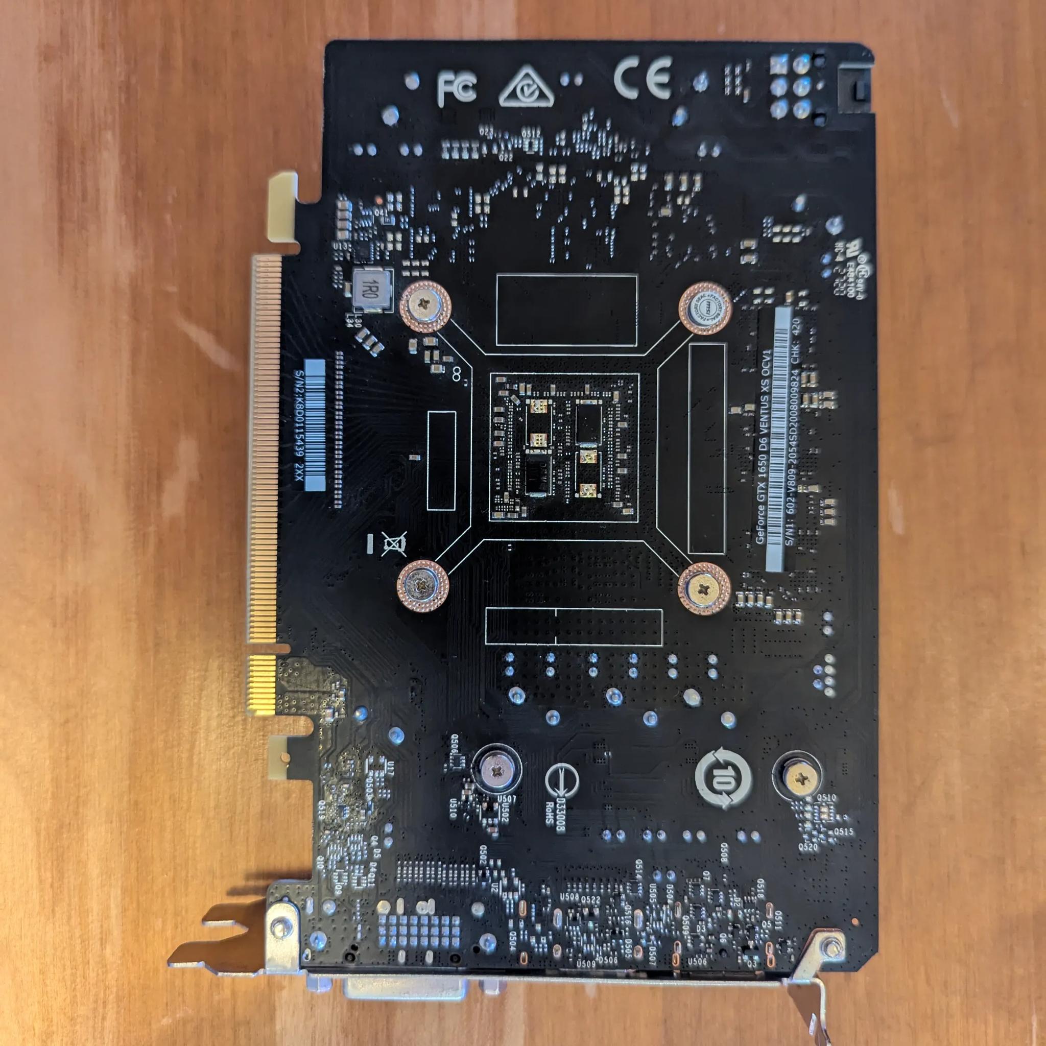 GeForce GTX 1650 VENTUS XS 4G OC