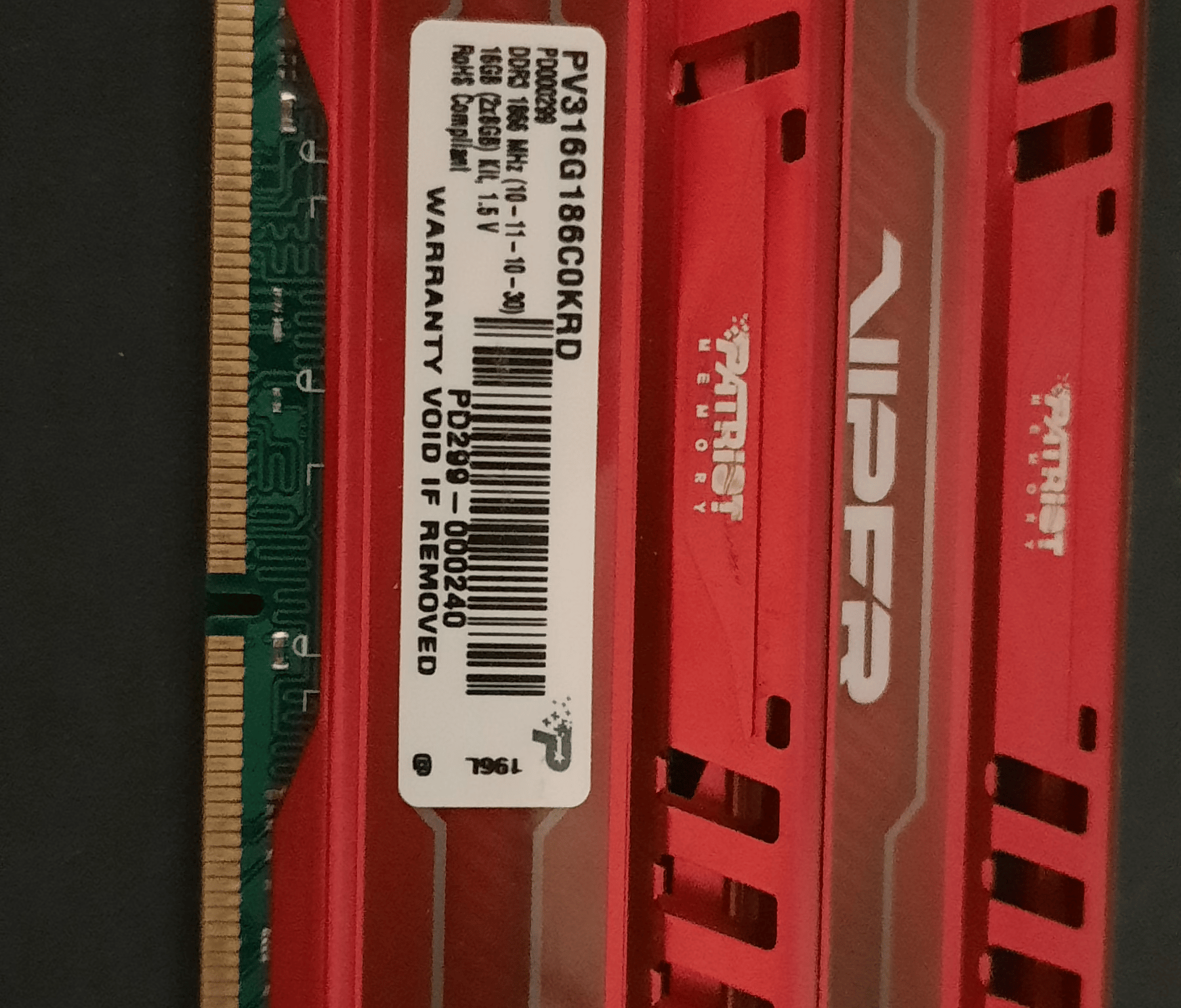Patriot Viper 16GB (2x 8GB) RAM