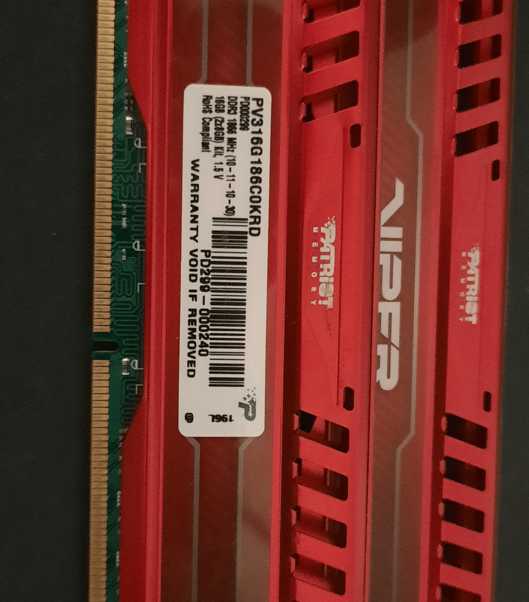 Patriot Viper 16GB (2x 8GB) RAM