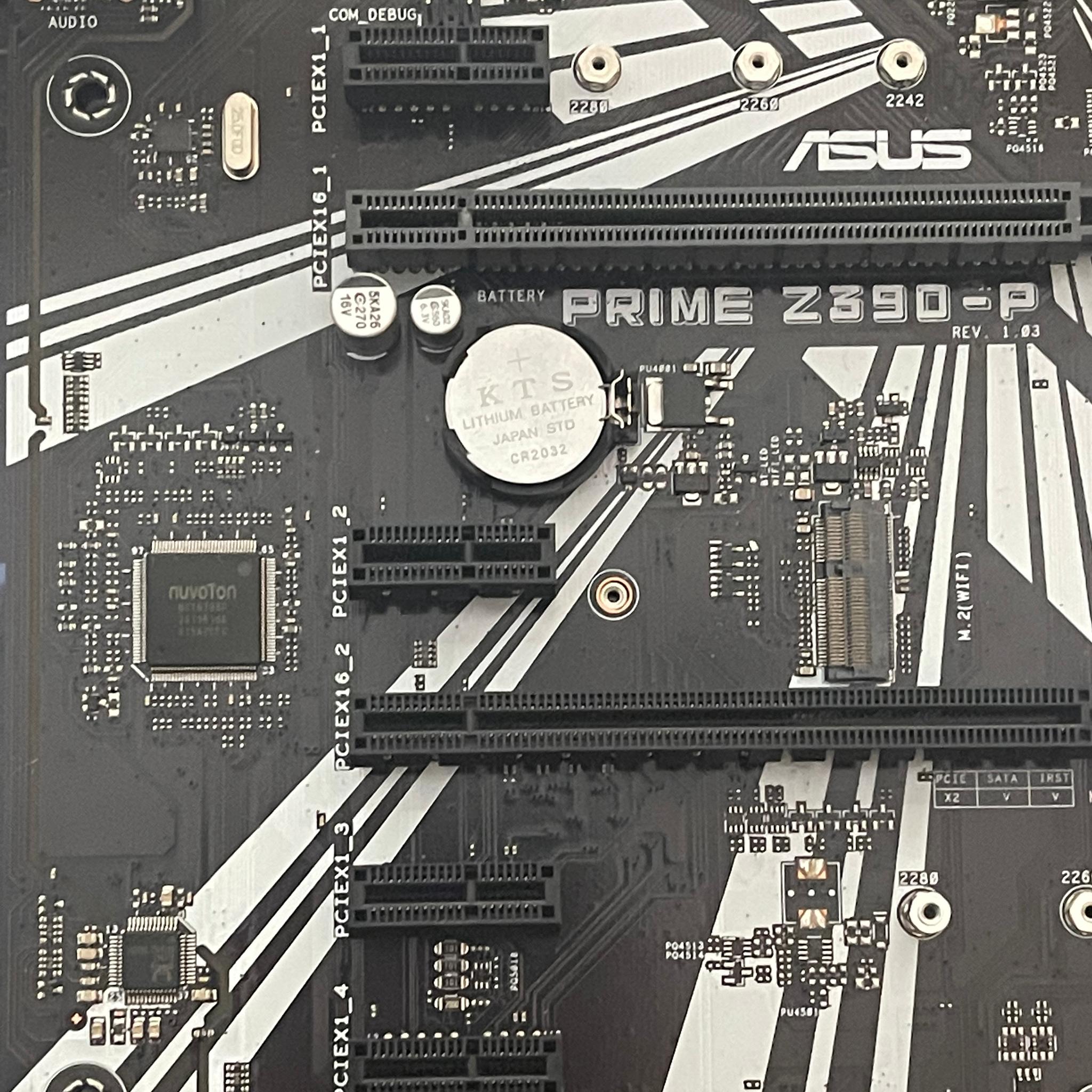 Used, ASUS Prime z390-P, i7-8700, 16GB 2666 DDR4