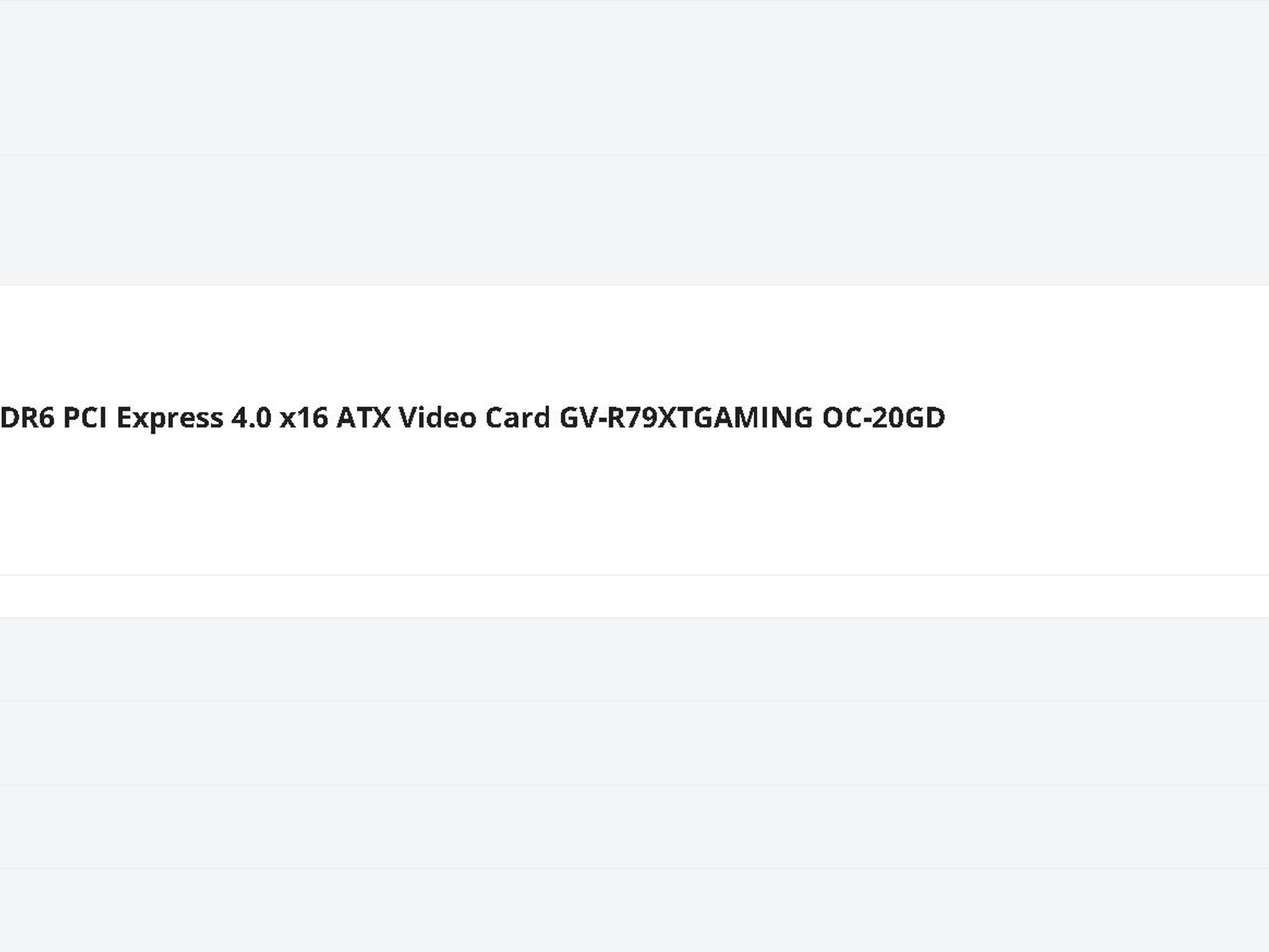 GIGABYTE Gaming Radeon RX 7900 XT 20GB GDDR6 PCI Express