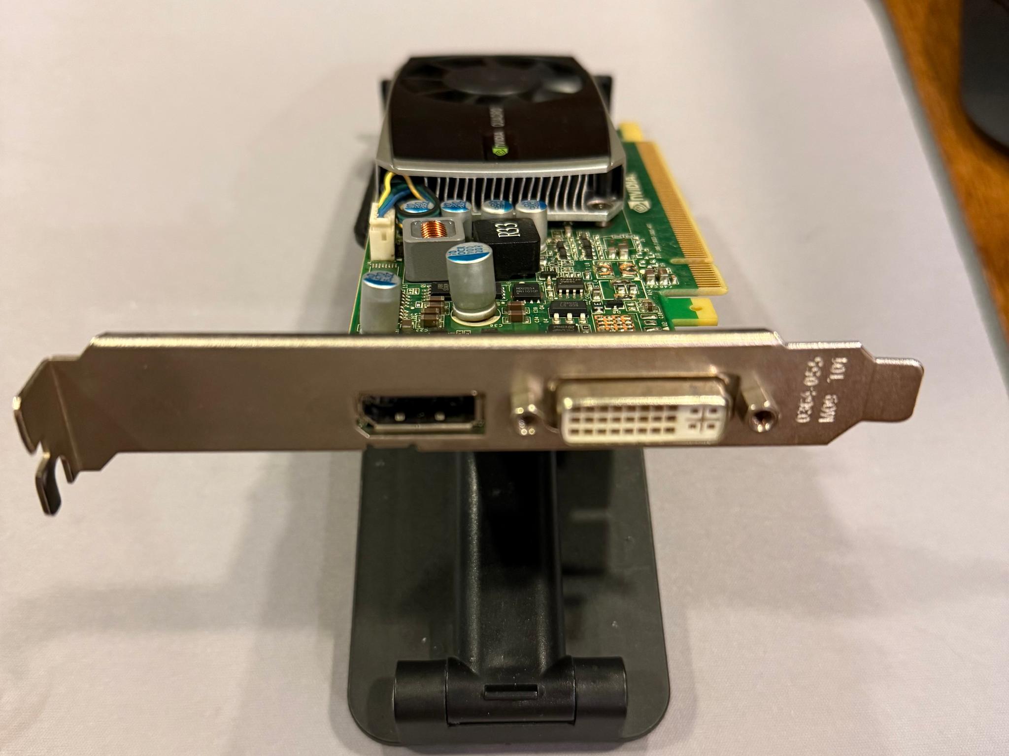 Tested PNY NVIDIA Quadro 600 1GB DDR3 GPU - Cracked fan