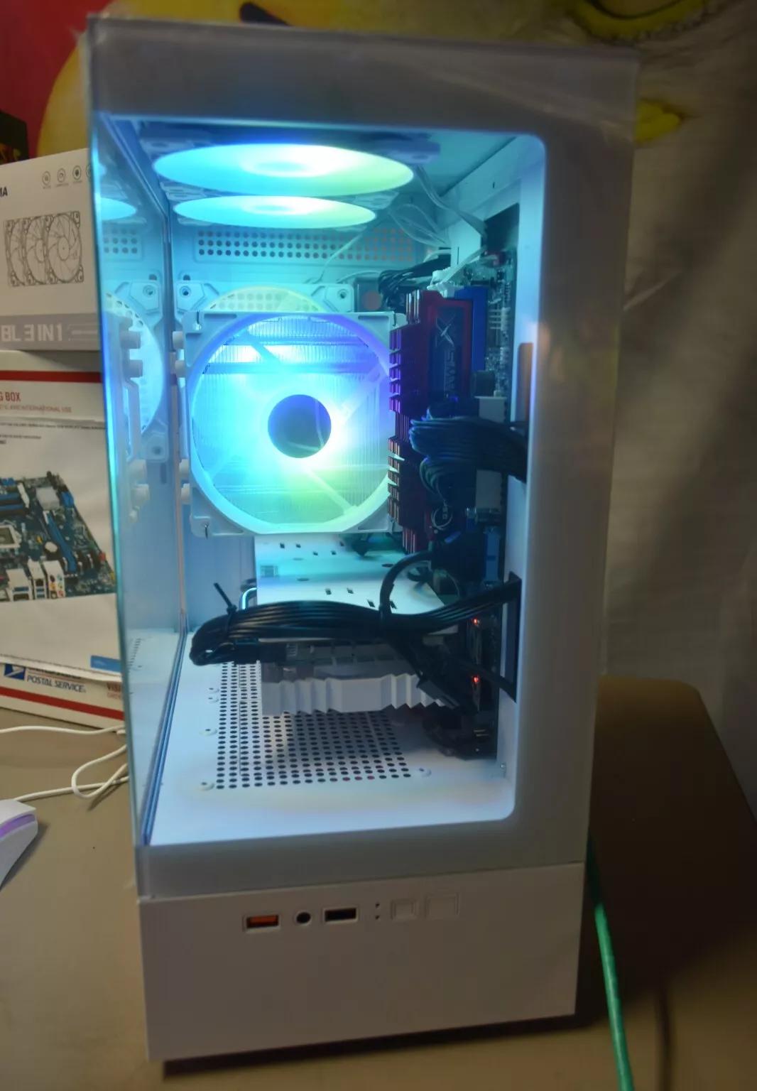 GAMING PC INTEL i7 3770 rx580 8 gb 24gb ram 500 WT PSU BUILT IN WIFI & BLUETOOH 512 GB M.2 &250 HHD