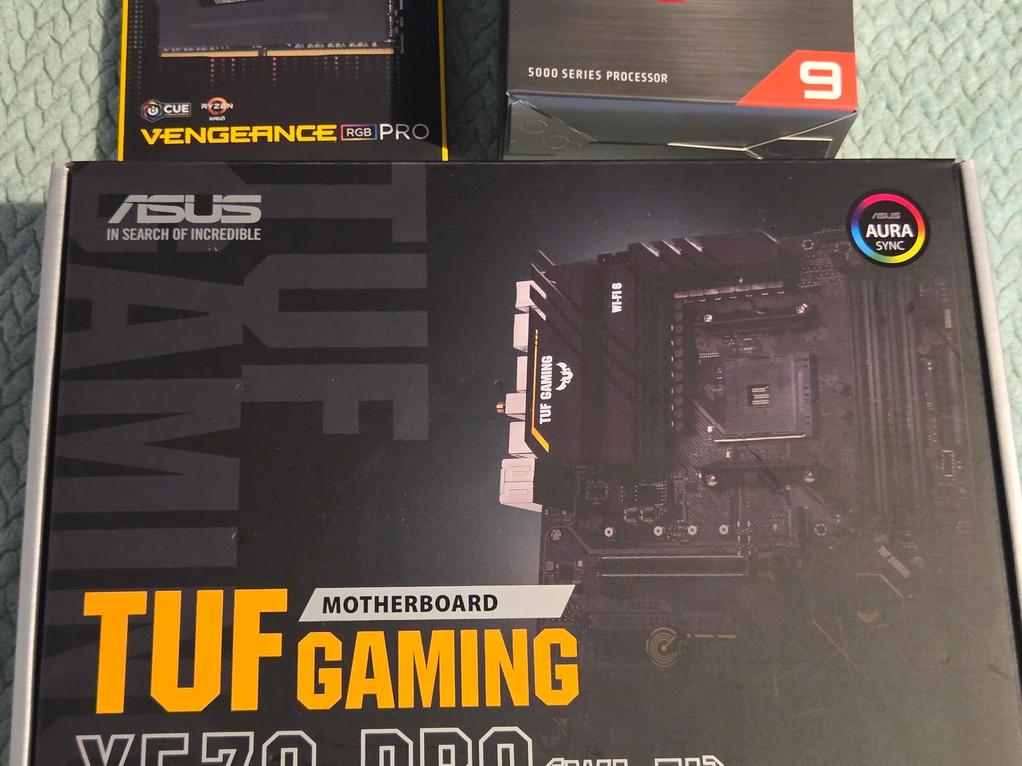 AMD Ryzen 9 5900X + ASUS TUF X570-Pro Wi-Fi + 32GB Corsair Vengeance RGB Pro 3600MHz Bundle