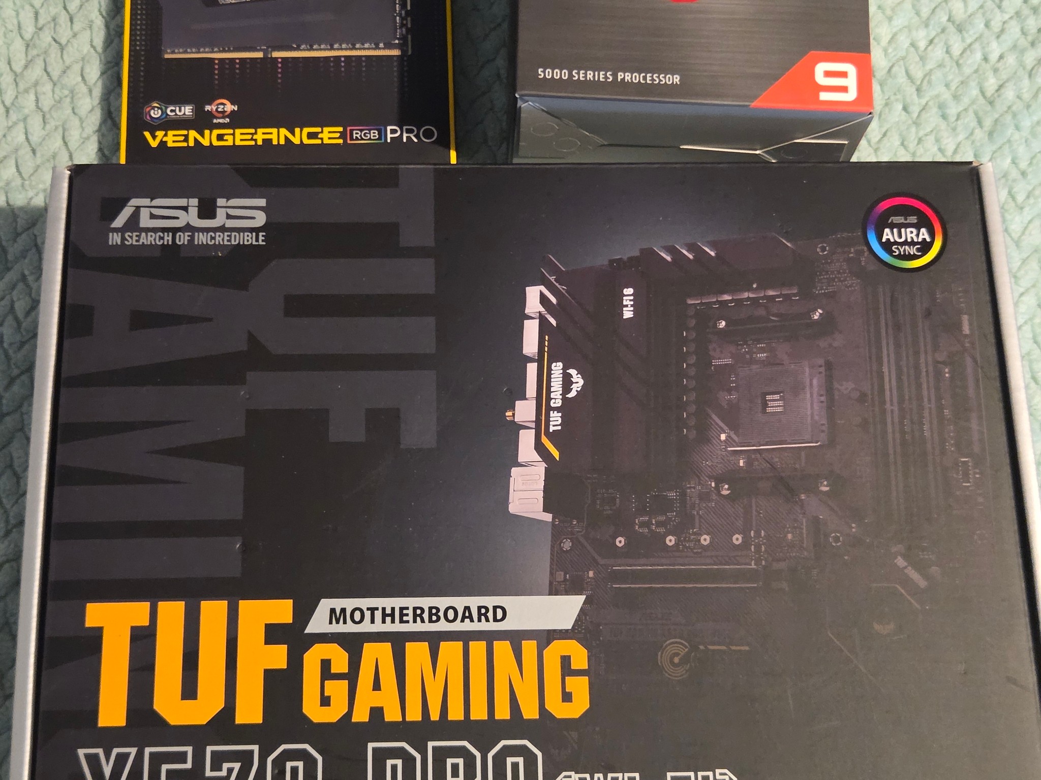 AMD Ryzen 9 5900X + ASUS TUF X570-Pro Wi-Fi + 32GB Corsair Vengeance RGB Pro 3600MHz Bundle