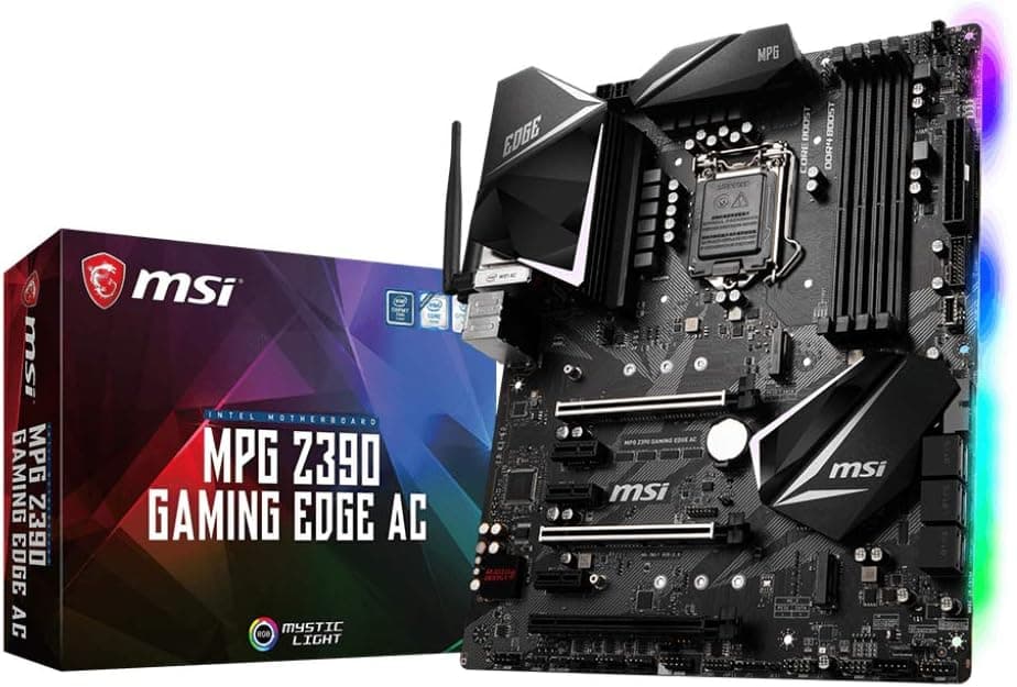 MSI MPG Z390 Gaming Edge AC LGA 1151 M.2 USB 3.1 Gen 2 DDR4 HDMI Wi-Fi SLI ATX Motherboard