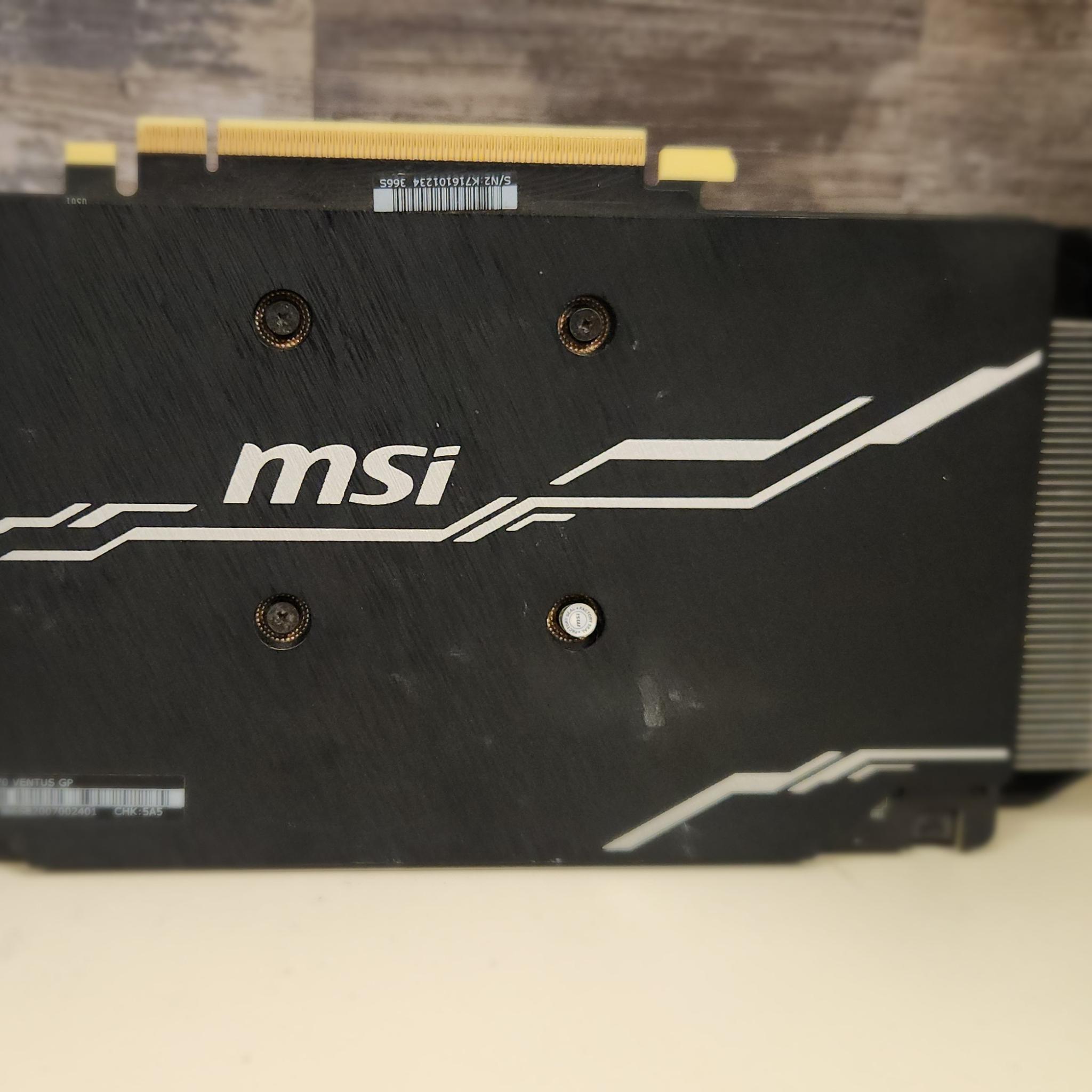 MSI NVIDIA VENTUS GeForce RTX 2070 8GB GDDR6 Graphics Card