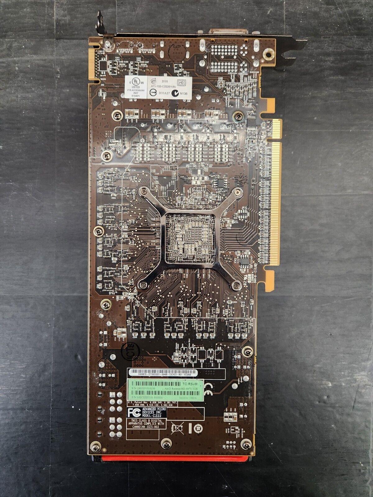 Asus AMD Radeon HD 6870 1GB GDDR5 Graphics Card - DVI, HDMI, Mini-DisplayPort