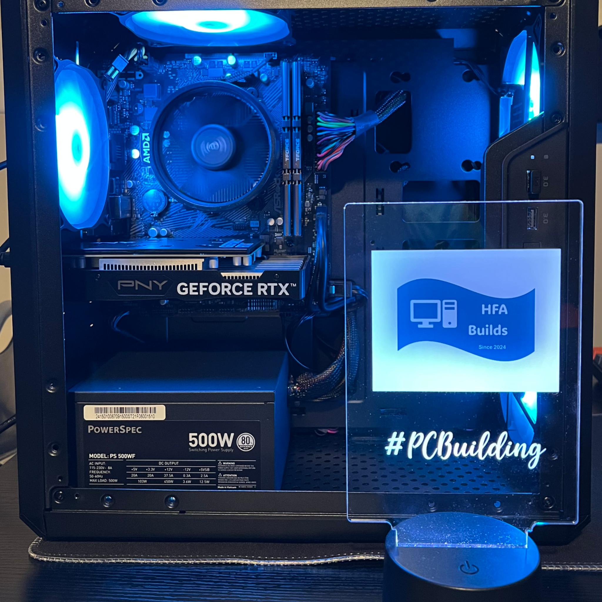Budget Ryzen 5 4500 0.75 TB  SSD NVME 32 GB DDR4 RTX 3050 6 GB - All new parts!