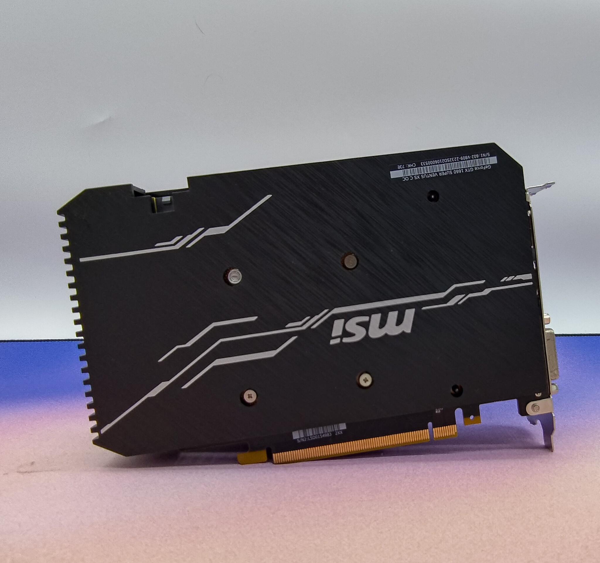 MSI GTX 1660 Super Ventus OC **Minor Damage to Bracket**
