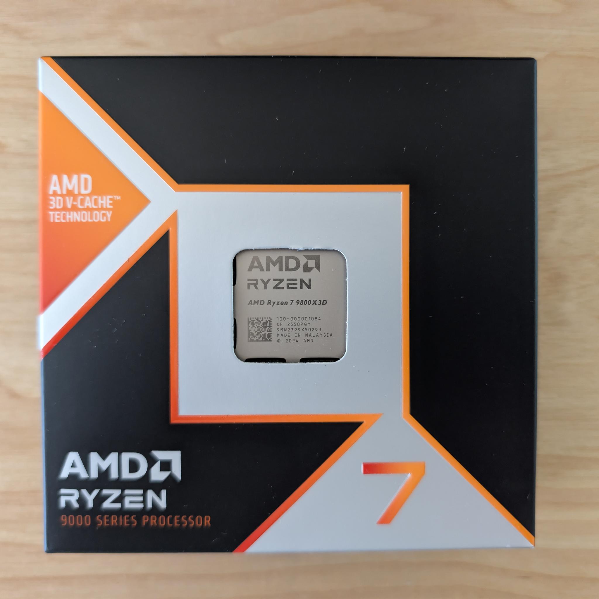 Brand New Ryzen 7 9800X3D + Gigabyte X870E AORUS PRO