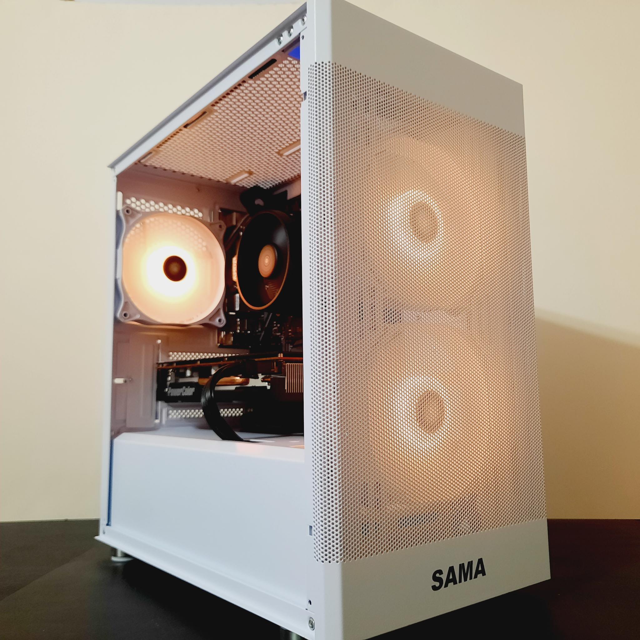 ⚡Best Value White Gaming PC - Ryzen 3 3100 ● 16GB RAM ● 1TB SSD - AMD RX 5600 XT 6GB