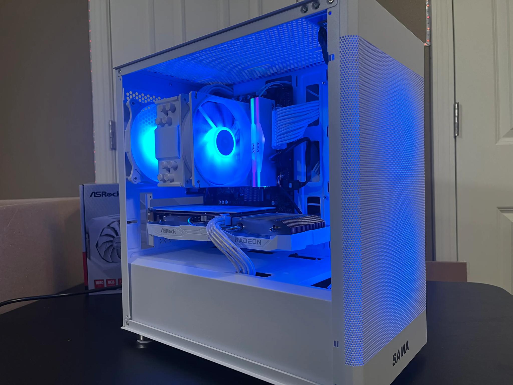 WHITE ARGB PC|RX 6600|INTEL 12TH GEN|16GB RAM|500GB SSD