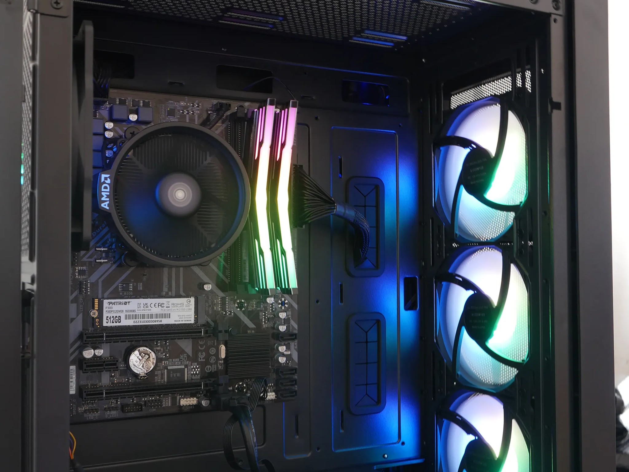 Gaming Computer PC Ryzen 5 5600G 16GB RAM 512GB NVMe SSD Vega 11 Graphics Windows 11 Pro WIFI/BT RGB