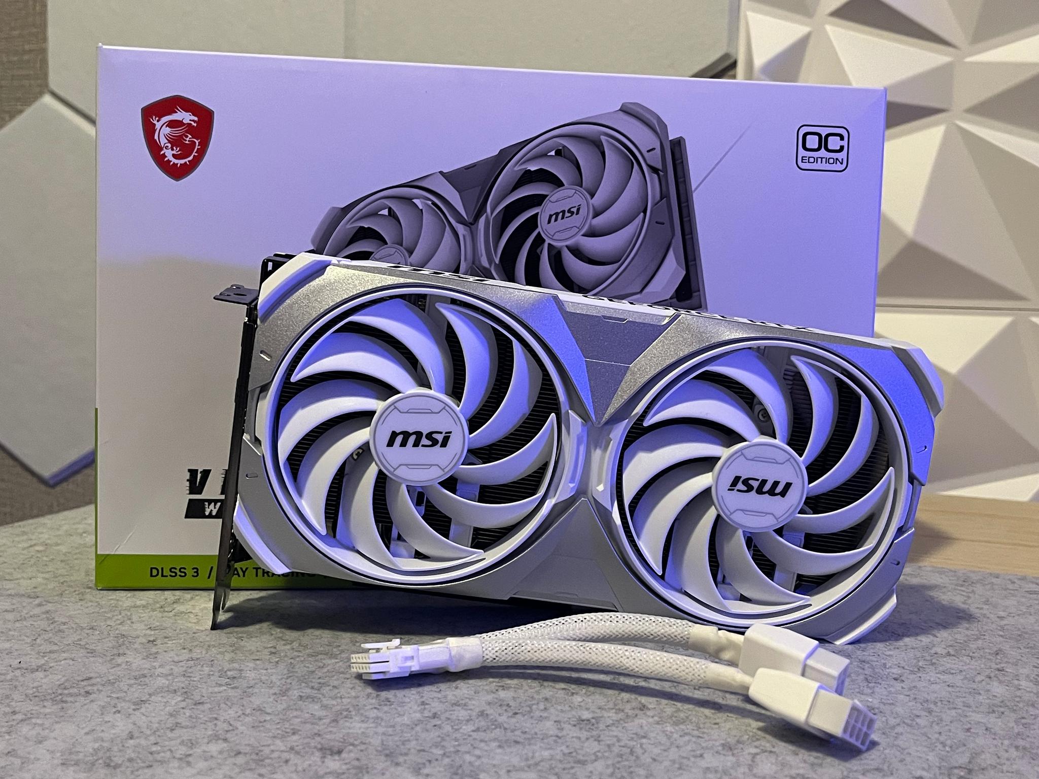 **FREE SHIPPING** MSI - GEFORCE RTX 4070 TI VENTUS 2X OC 12GB GDDR6X WHITE - GREAT CONDITION