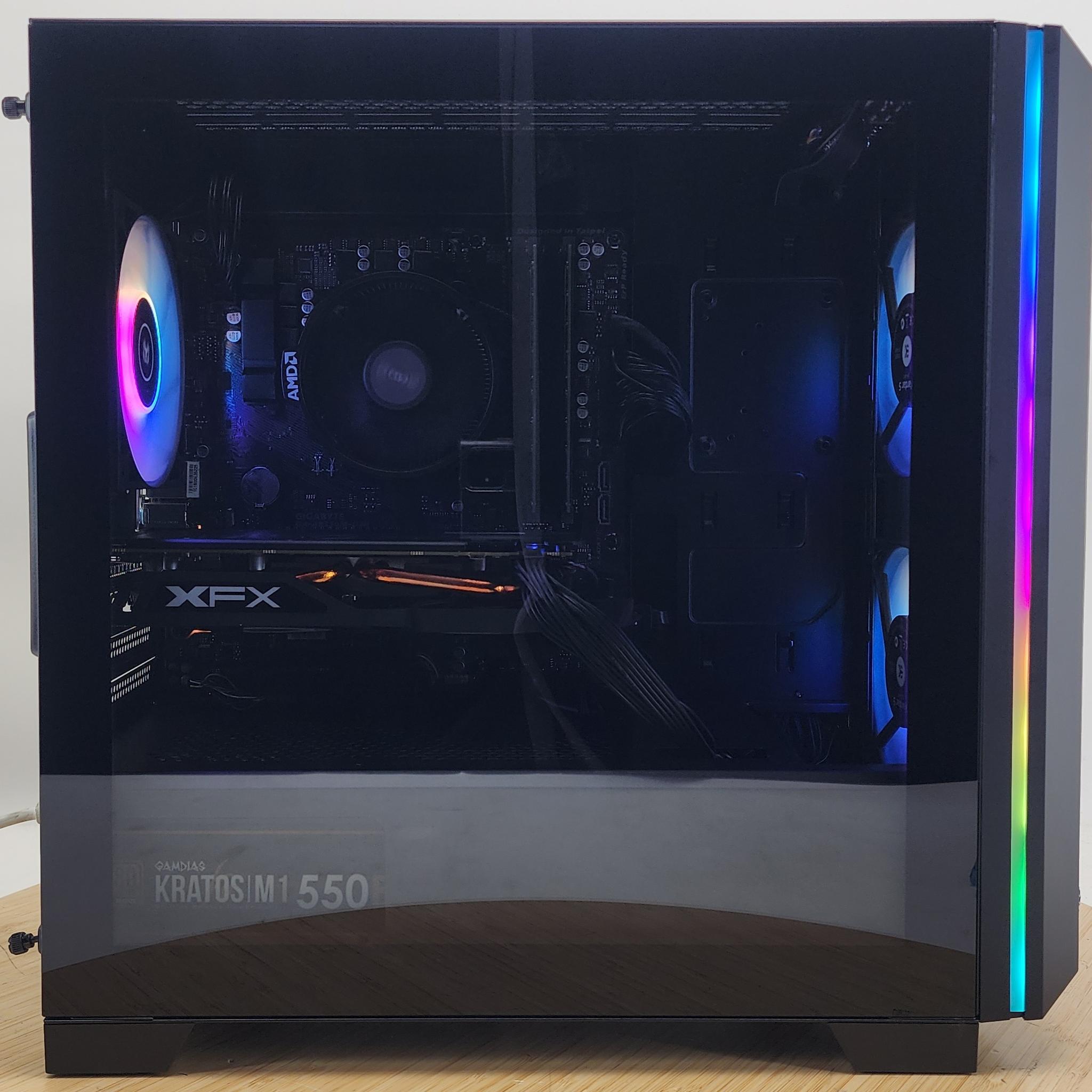 Gaming PC RYZEN 3 1200 16GB RAM 256GB SSD + 1TB HDD RX 570 8GB Win11 Computer