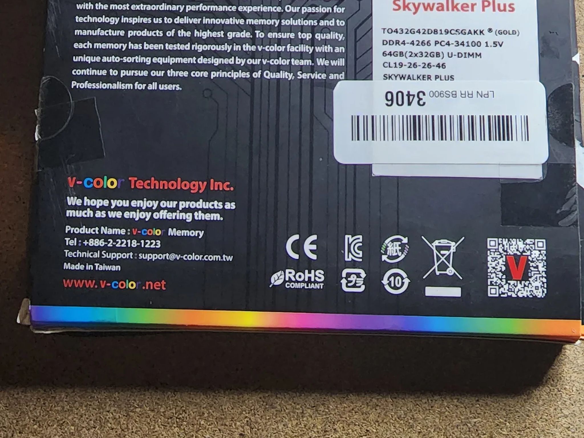 64GB DDR4 4266mhz Copper Ram set 