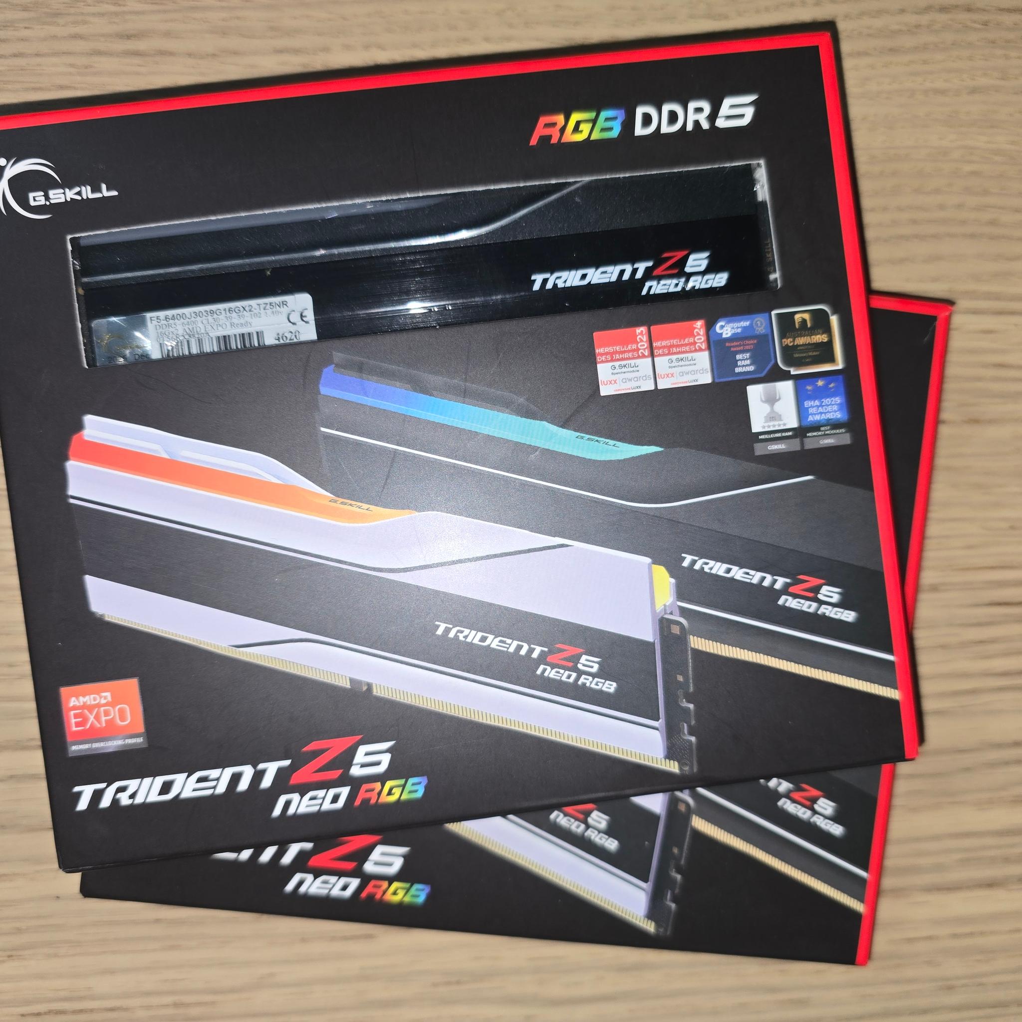 32 GB DDR5 CL 30 6400Mhz RAM 2 or 4 Sticks