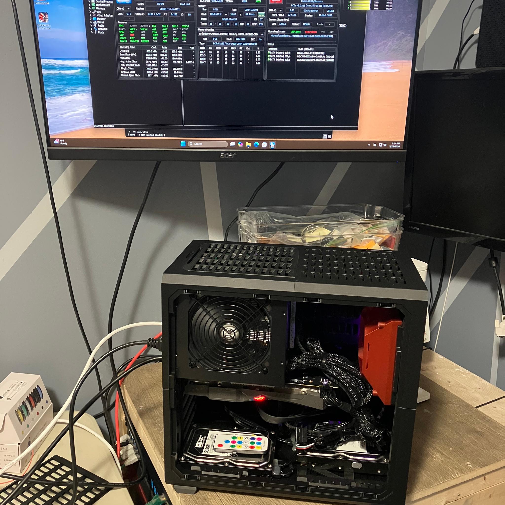 Six Core | i5-9400f | RX 570 OC | 8 GB Ram | 120 GB SSD | 1 TB Game HDD | 600W PSU | Win 11 Pro |