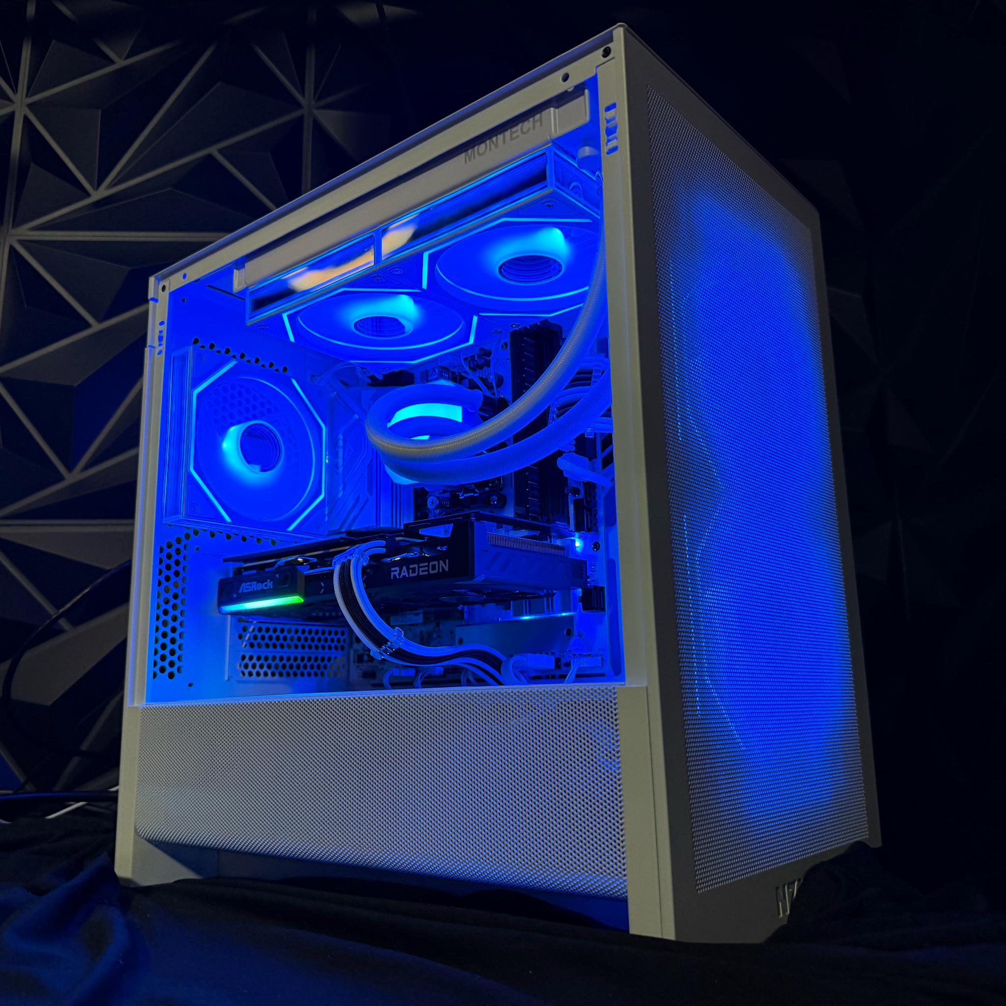❄️✨ ICE PRIZM ✨❄️Ryzen 7 7700X| RX 9060XT 16 GB | 32 GB DDR5| 2.5 TB NVMe| 650W PSU
