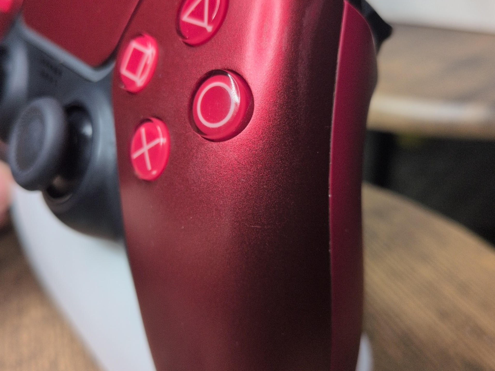 PlayStation 5 DualSense Wireless Controller- Volcanic Red Ksilver TMR JOYSTICKS