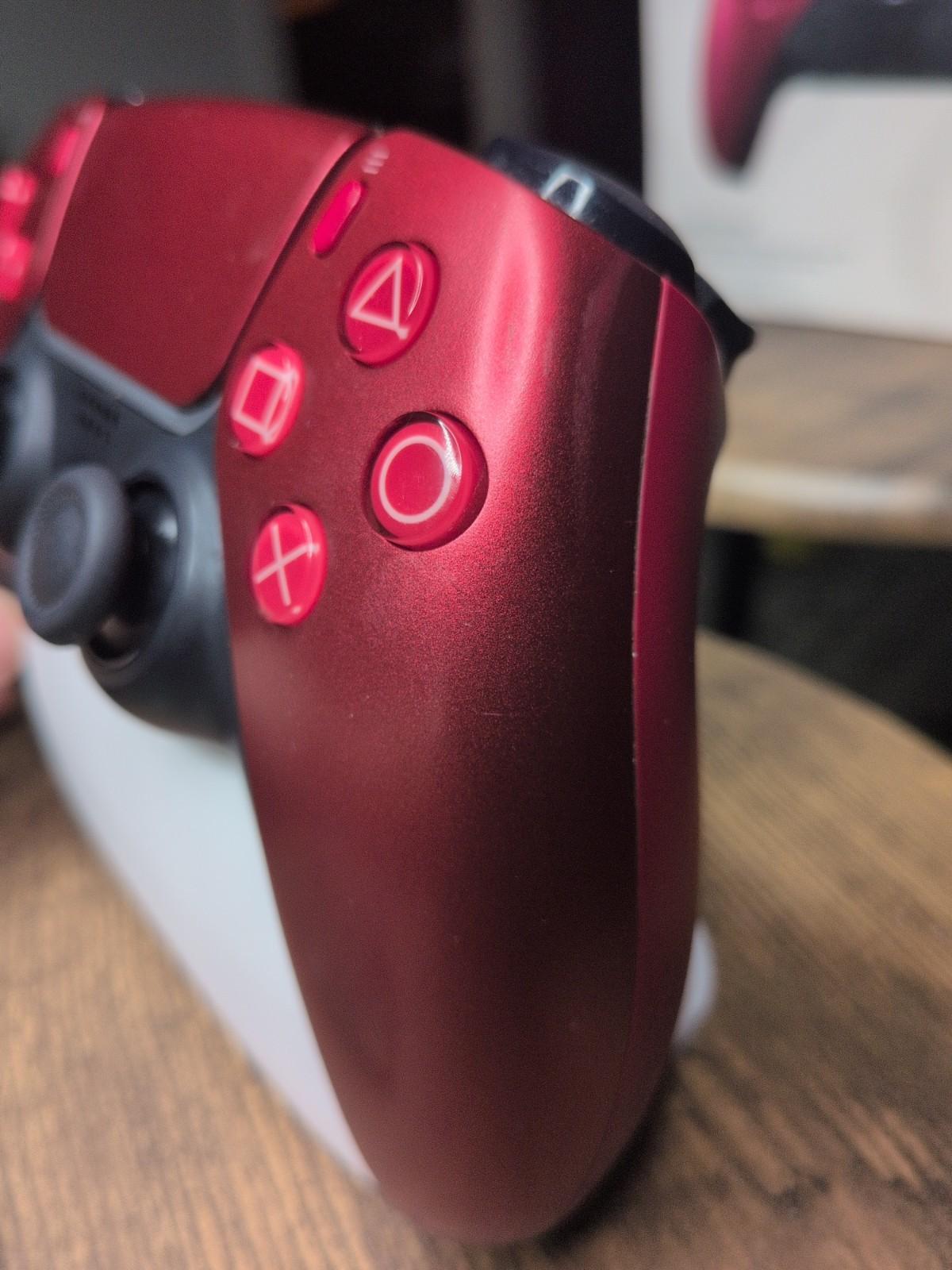PlayStation 5 DualSense Wireless Controller- Volcanic Red Ksilver TMR JOYSTICKS