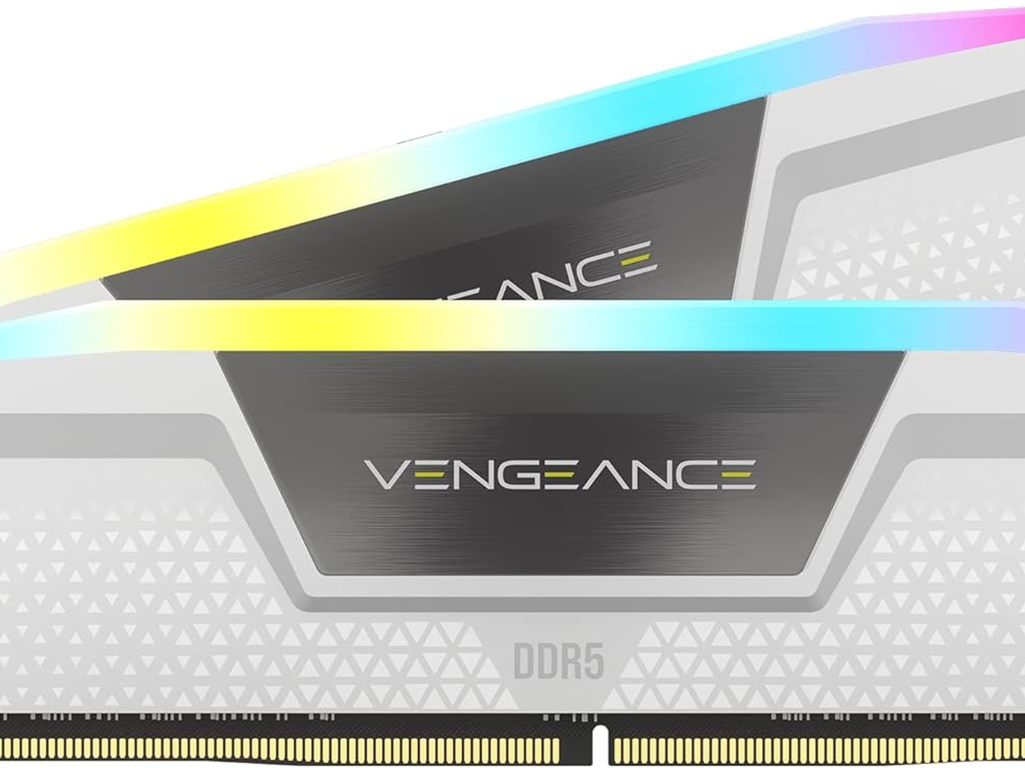 WHITE RGB CORSAIR VENGEANCE DDR5 RAM 32GB (2x16GB) 6000MHz XMP