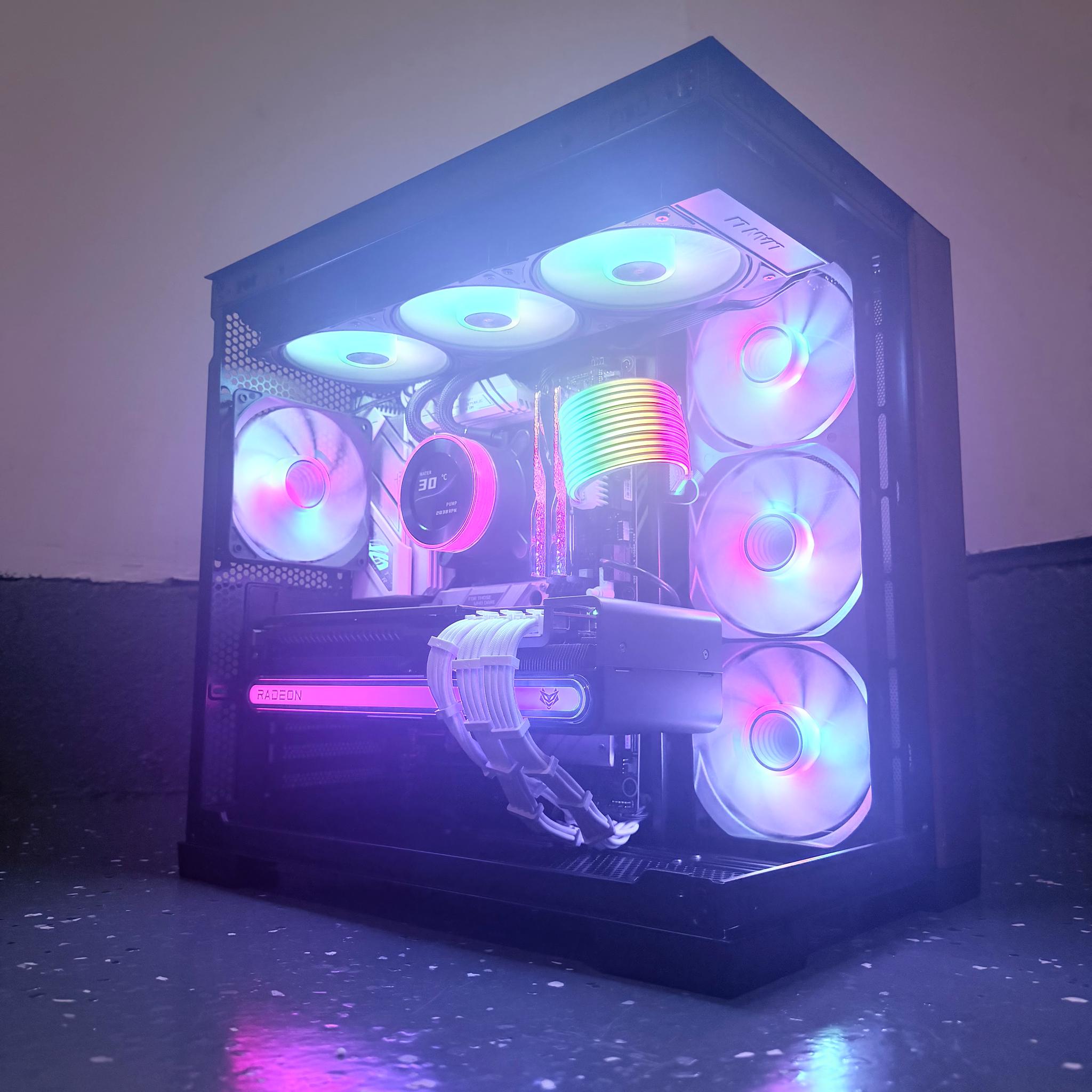🌈"Aurora Timber" 🪵| 4k Gaming | Ryzen 7 9800X3D | RX 7900 XTX 24GB | 32B DDR5 | 2TB Gen5+Ram NVMe