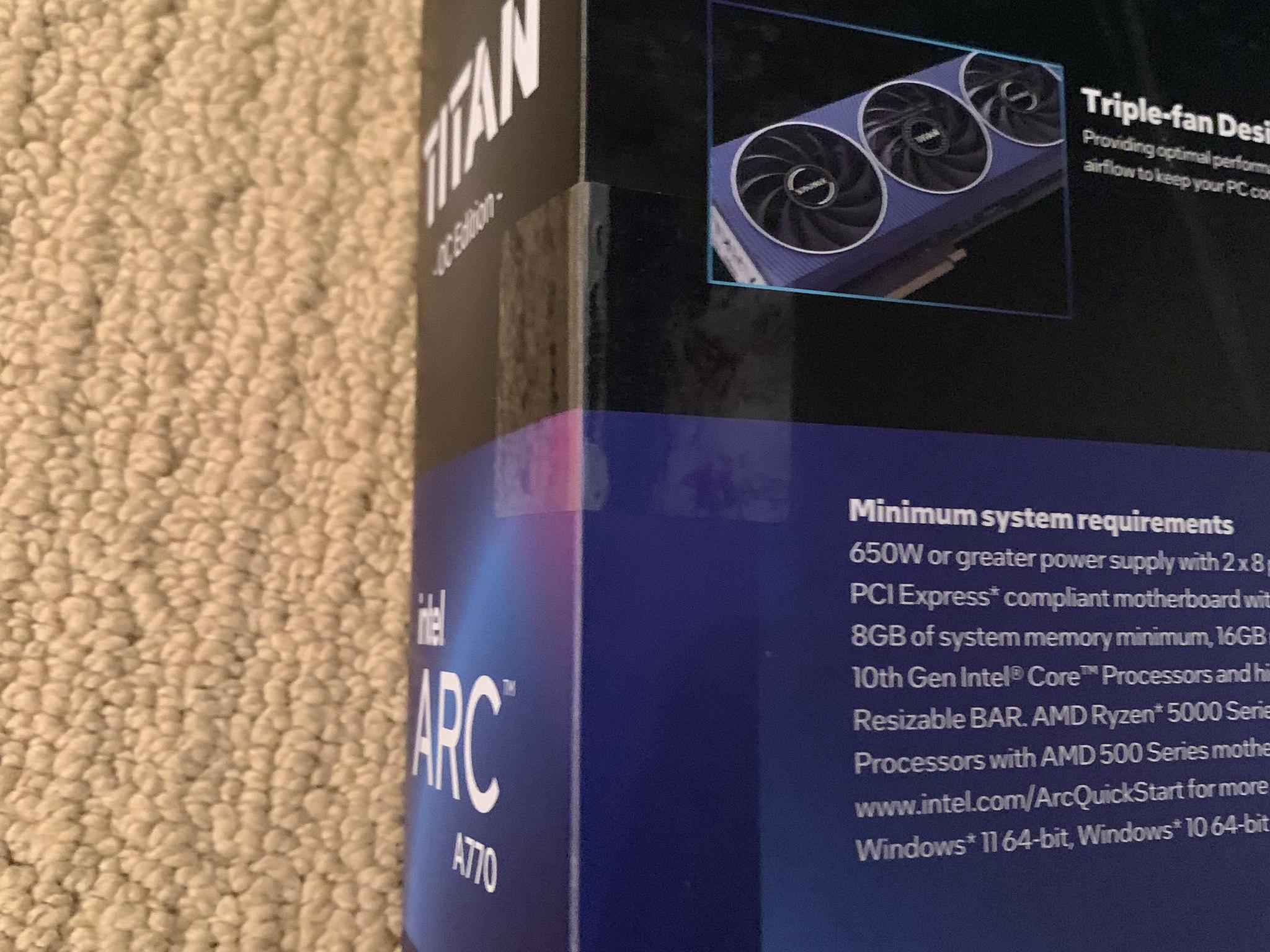 NEW INTEL ARC A770 16GB SPARKLE TITAN OC EDITION 1440p GAMING GRAPHICS CARD