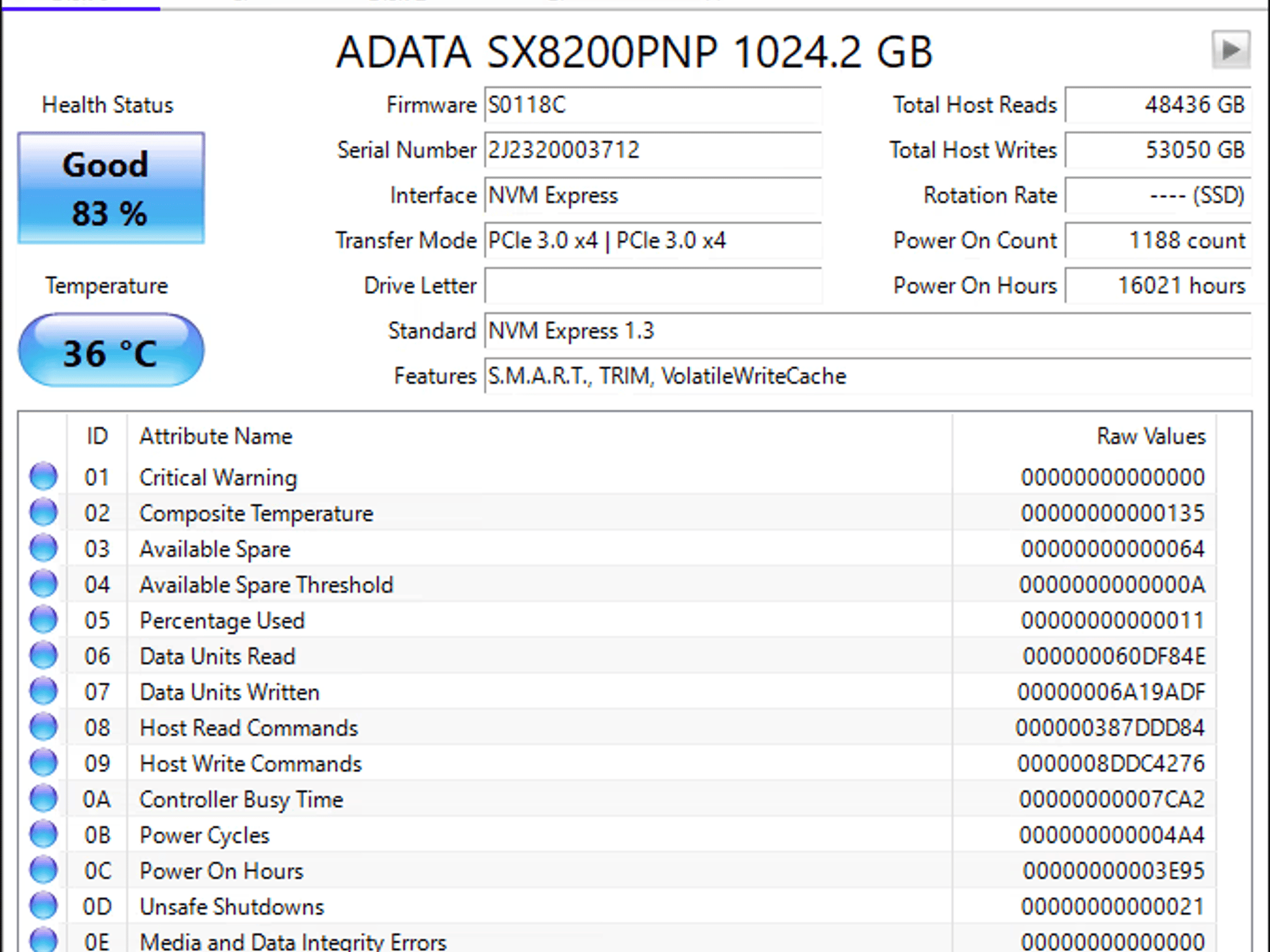 1tb NVMe PCIe 3.0 M.2 SSD