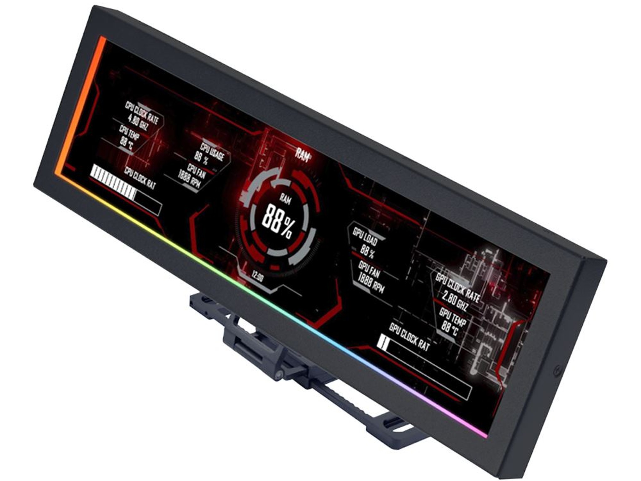 Lian Li 8.8" Universal Screen - Black