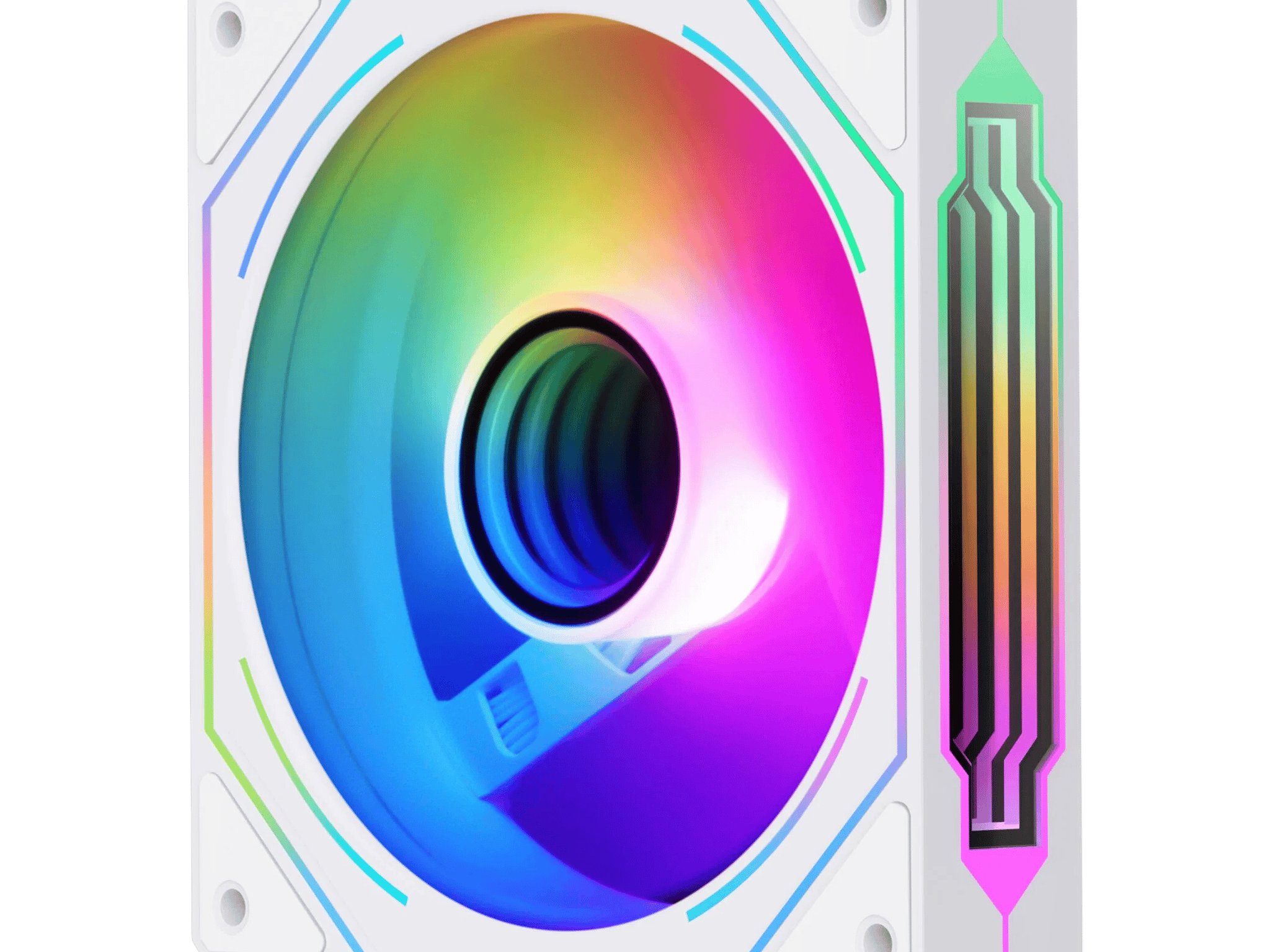 PACK OF 3 SEGOTEP 🪞HB12🪞 | WHITE CASE FAN | 120MM | PWM | ARGB | INFINITE MIRROR REFLECTION