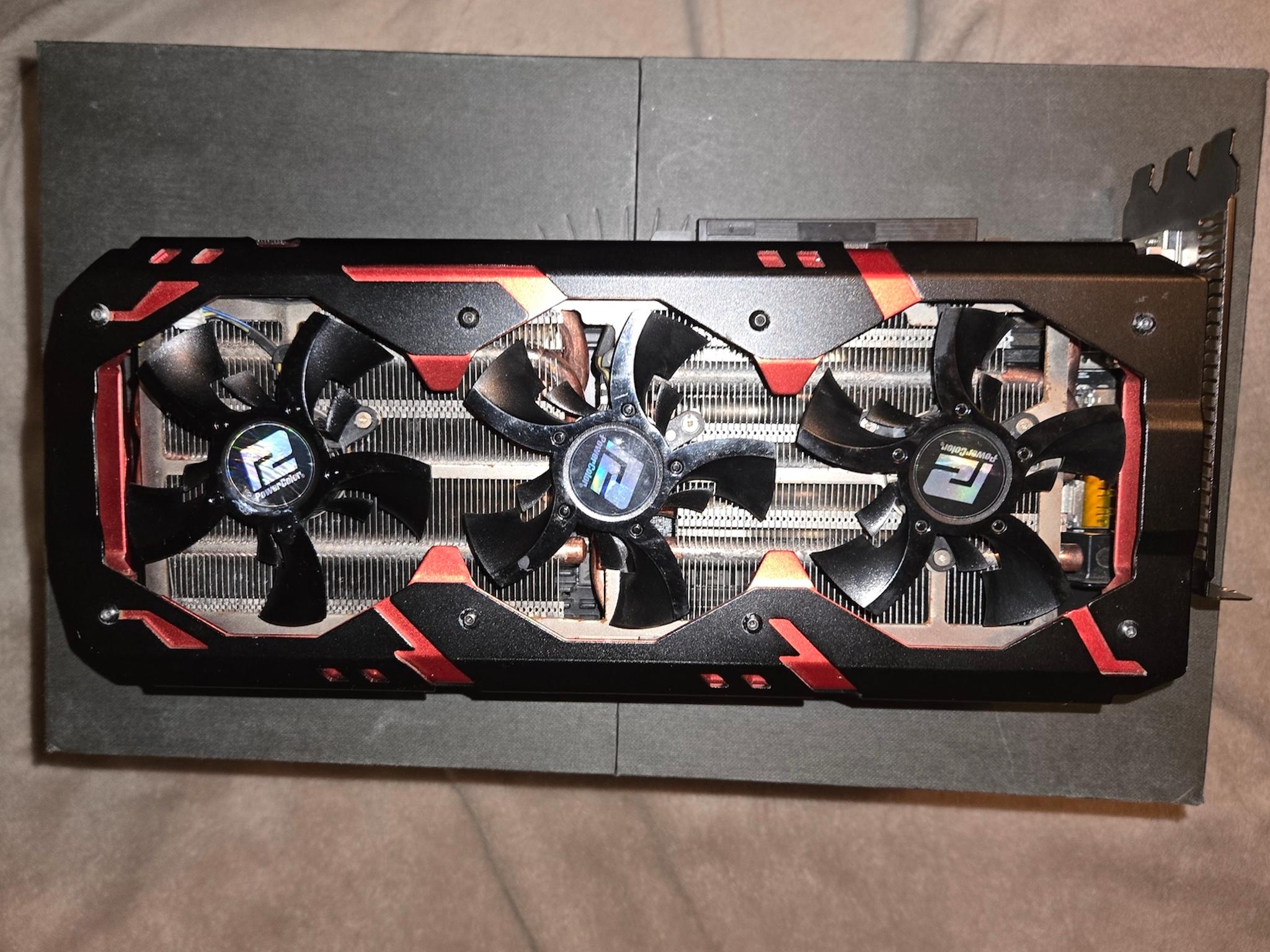Power Color Devil 13 390 Dual 16gb GPU Rare