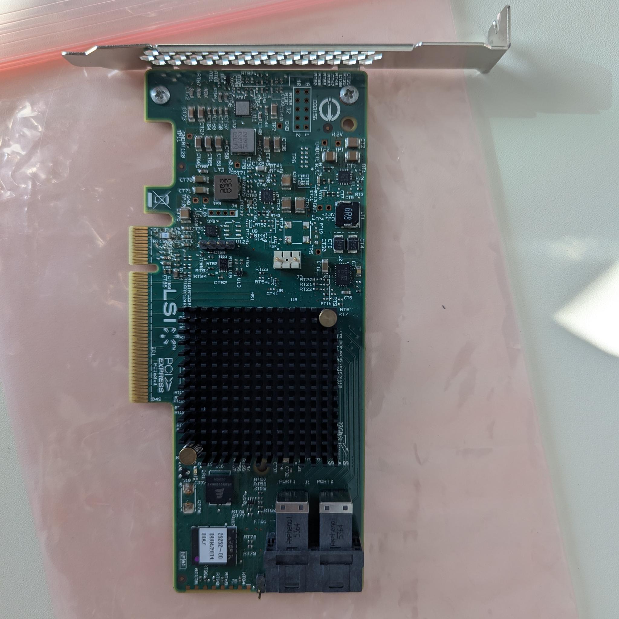 LSI Logic MegaRAID SAS 9341-8i LSI00407 Card