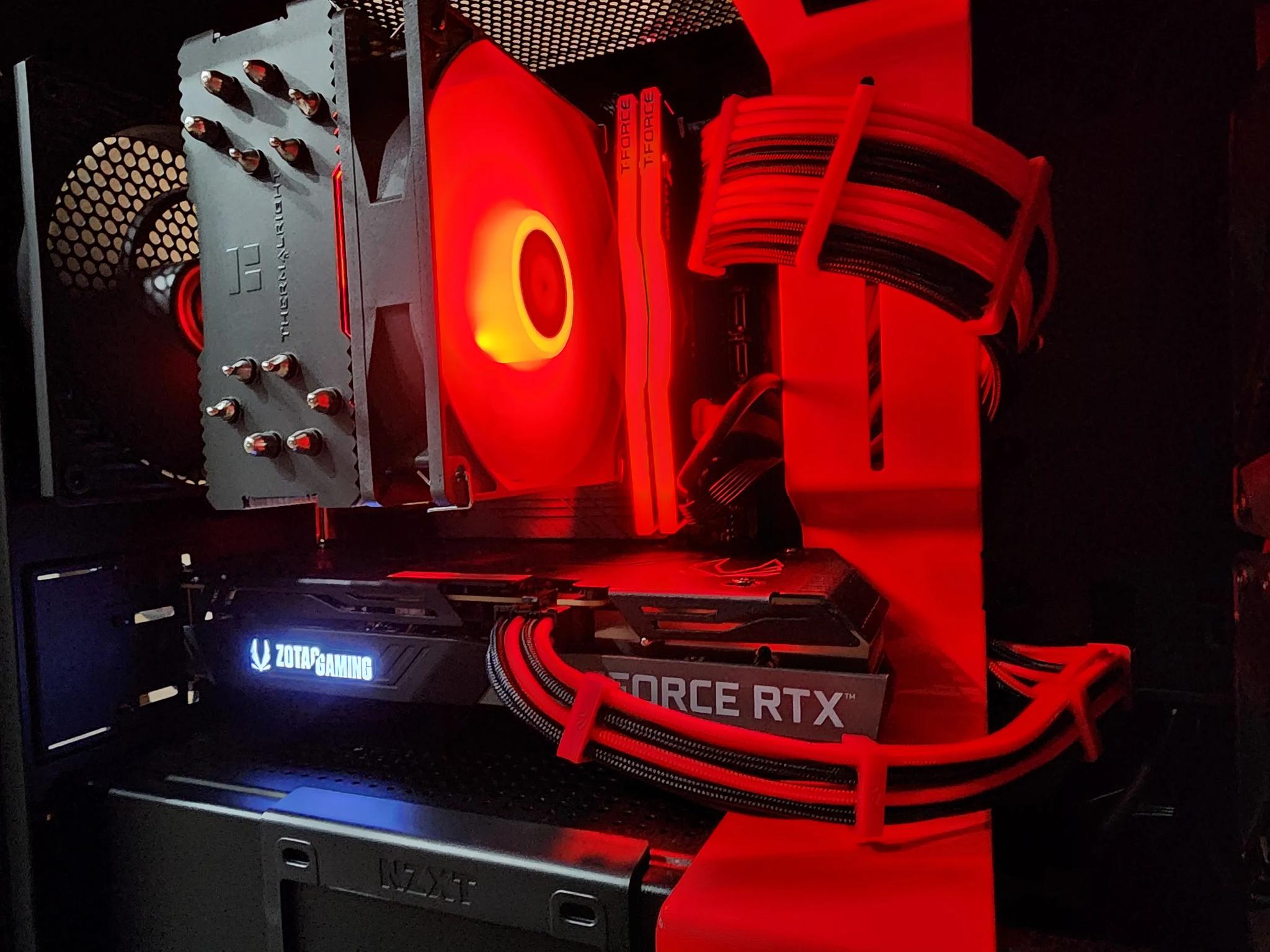 "Red Steele" Gaming PC | R5 3600 | RTX 3060Ti | 16GB RAM | 1TB NVME