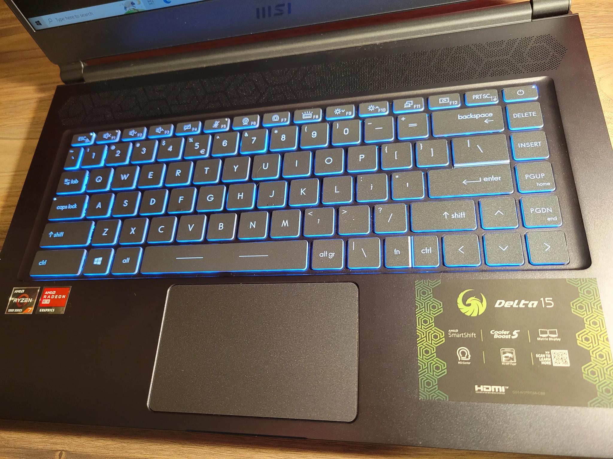 Msi Delta 15 Gaming Laptop