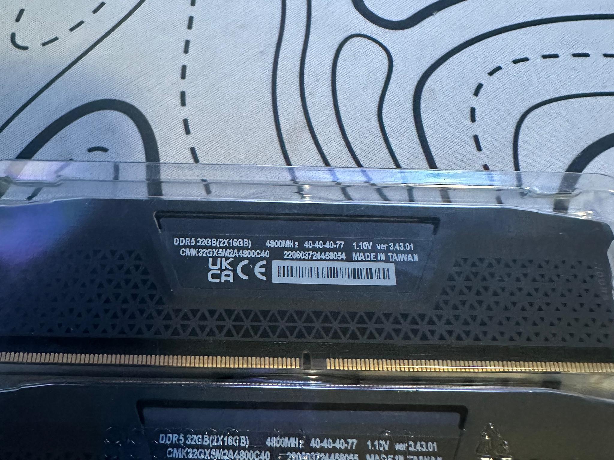 **NEED SOLD ASAP** 32GB Corsair Vengeance DDR5 Ram (4800MHZ)