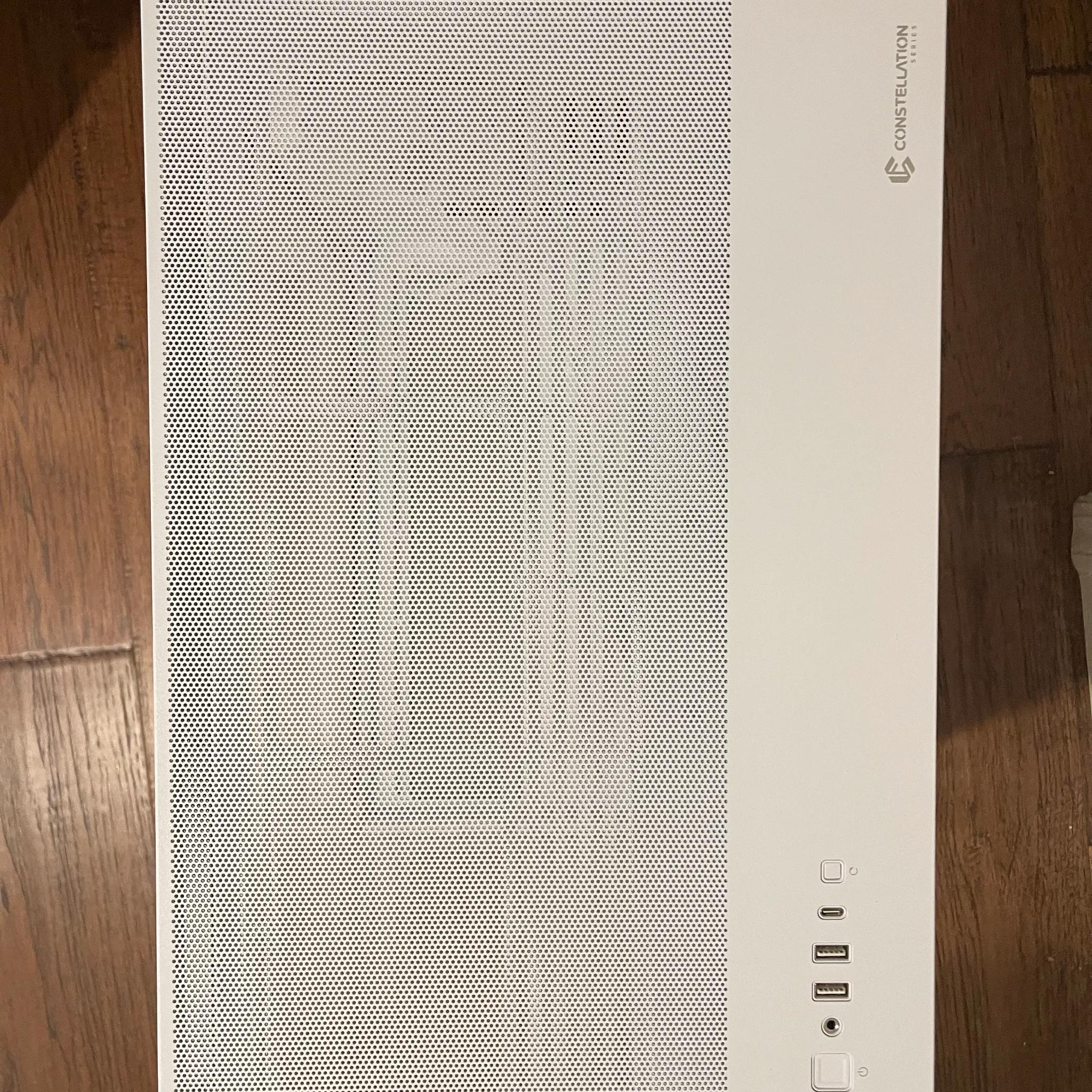 Antec C8 White, Dual-Chamber, 360mm Radiator Support, Seamless Tempered Glass Front & Side Panels