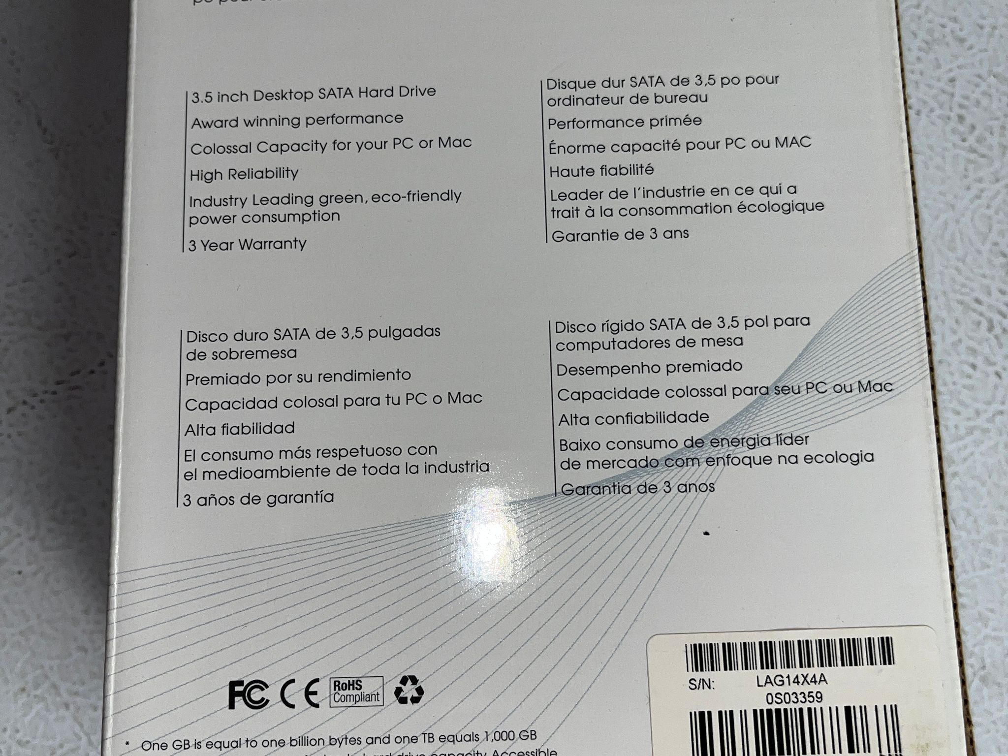 Hitachi Deskstar 5K4000 4TB 3.5" SATA Hard Drive – HDS5C4040ALE630 – Tested