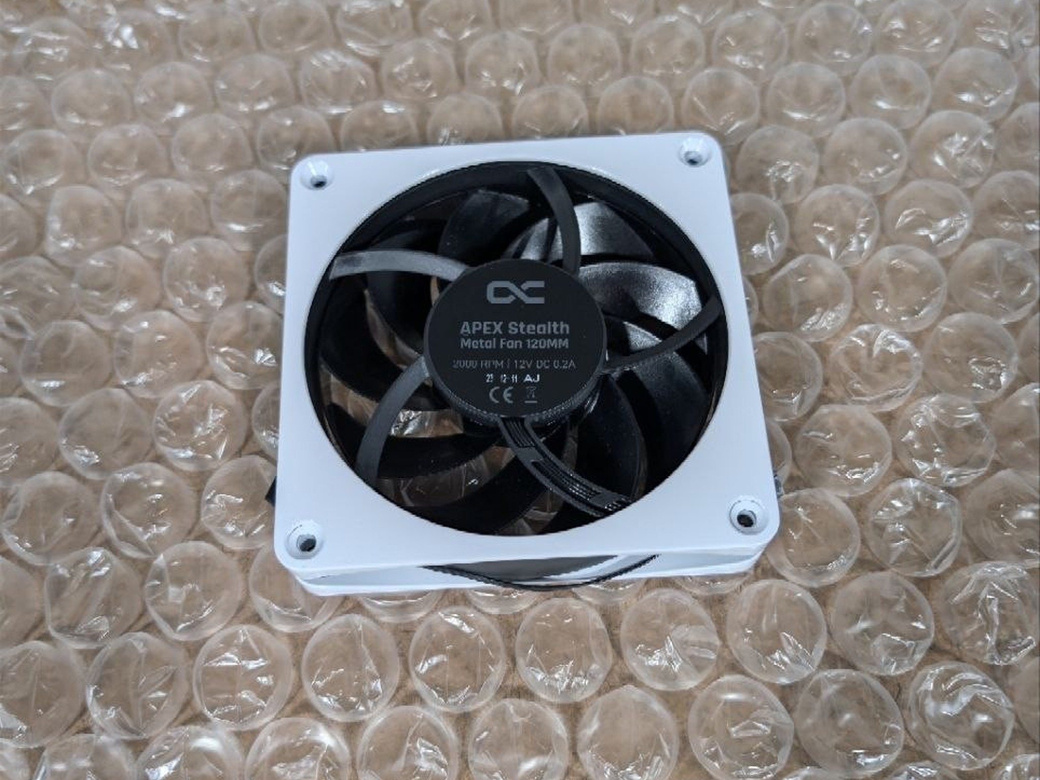 Alphacool Apex Stealth Metal Fan 2000rpm White - 120x120x25mm (13820)